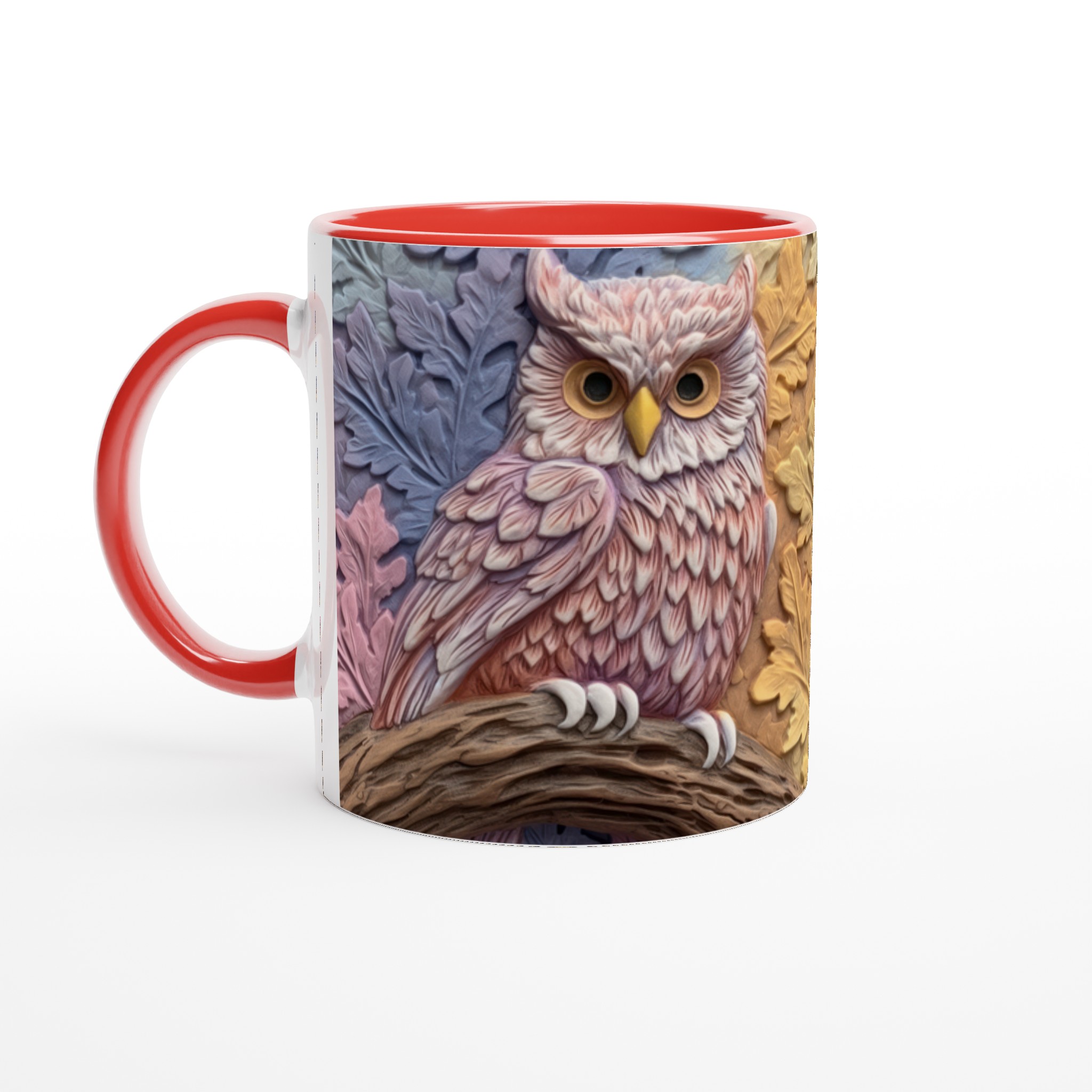 Elegant Keramisk Mugg med Ugglemotiv i Dova Pasteller – Välj Din Färg 5 84ca708b-6c9f-4424-9140-e3d0b83ef4ea