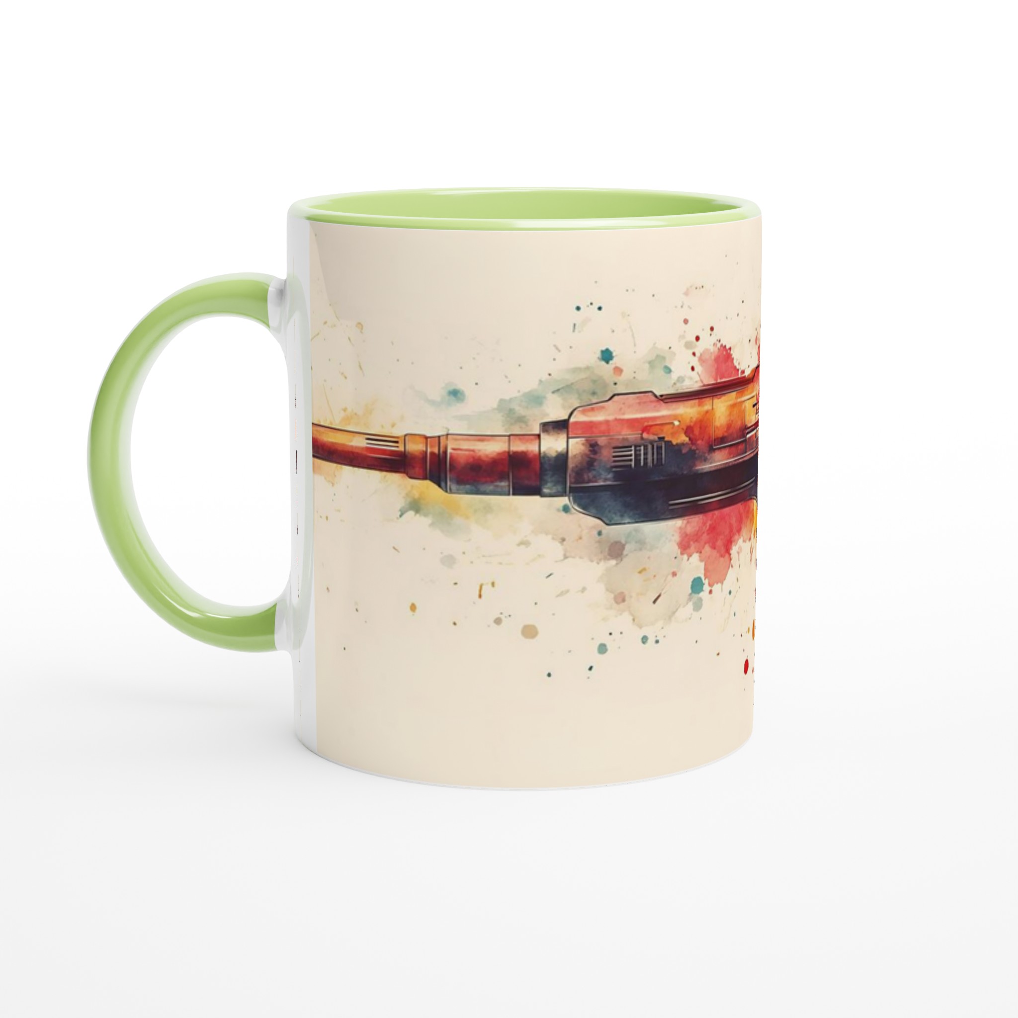 Futuristisk Vattenfärg: 11oz Keramikmugg – En Explosion av Färg & Design 7 850da16d-d276-4b13-837a-676bc77c37b4