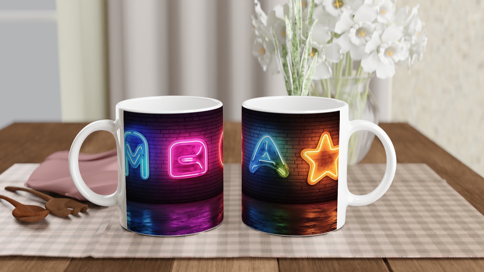 Neon Glow 11oz Keramisk Mugg – Lys upp din dag med livfulla färger 10 85288a49-d58f-45e9-8e7e-70a61e540b7b