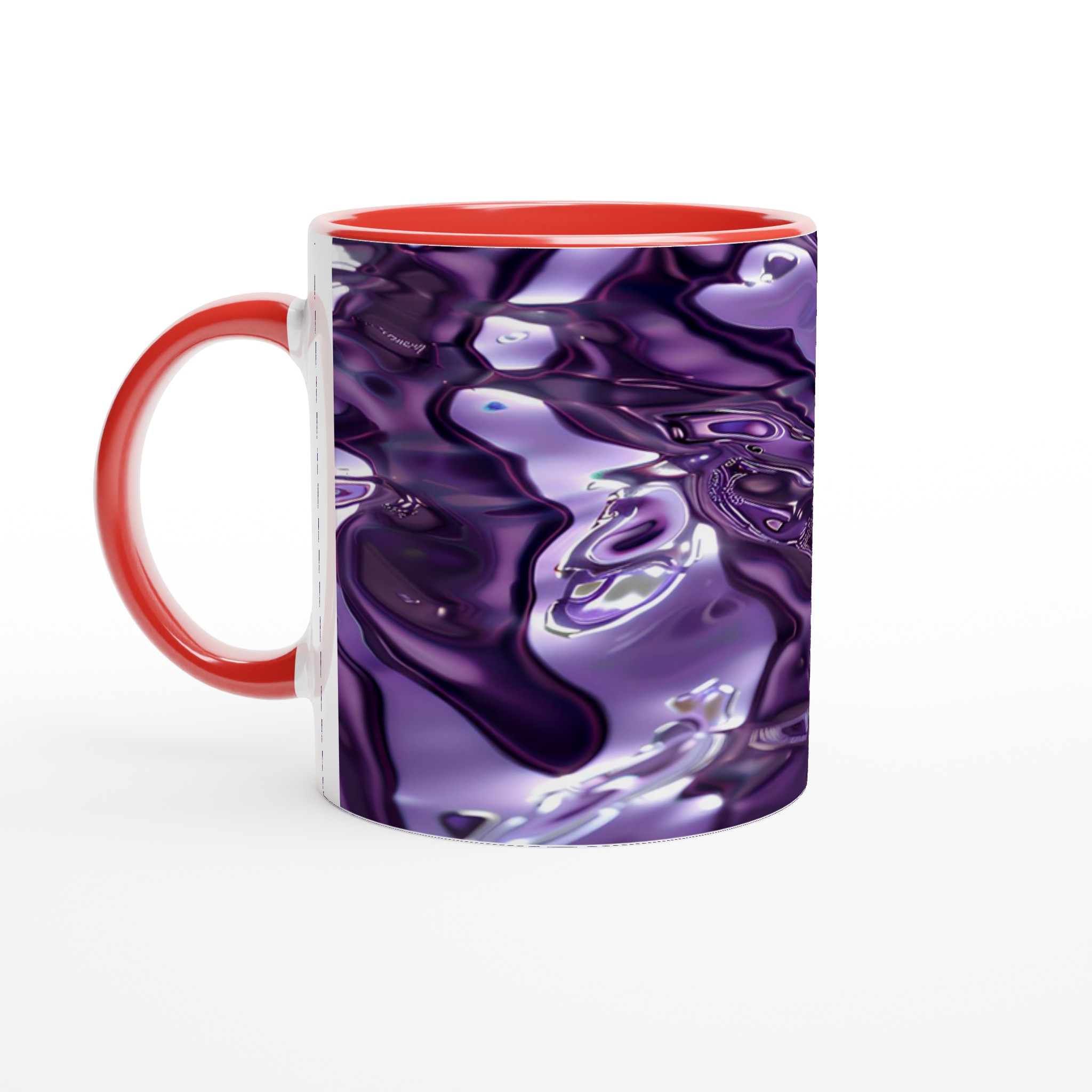 Abstrakt Lila Våg Mugg – 11oz Keramisk Kaffemugg med Hypnotisk Flytande Design 5 852b8710-d7aa-4c87-9773-14076157f682