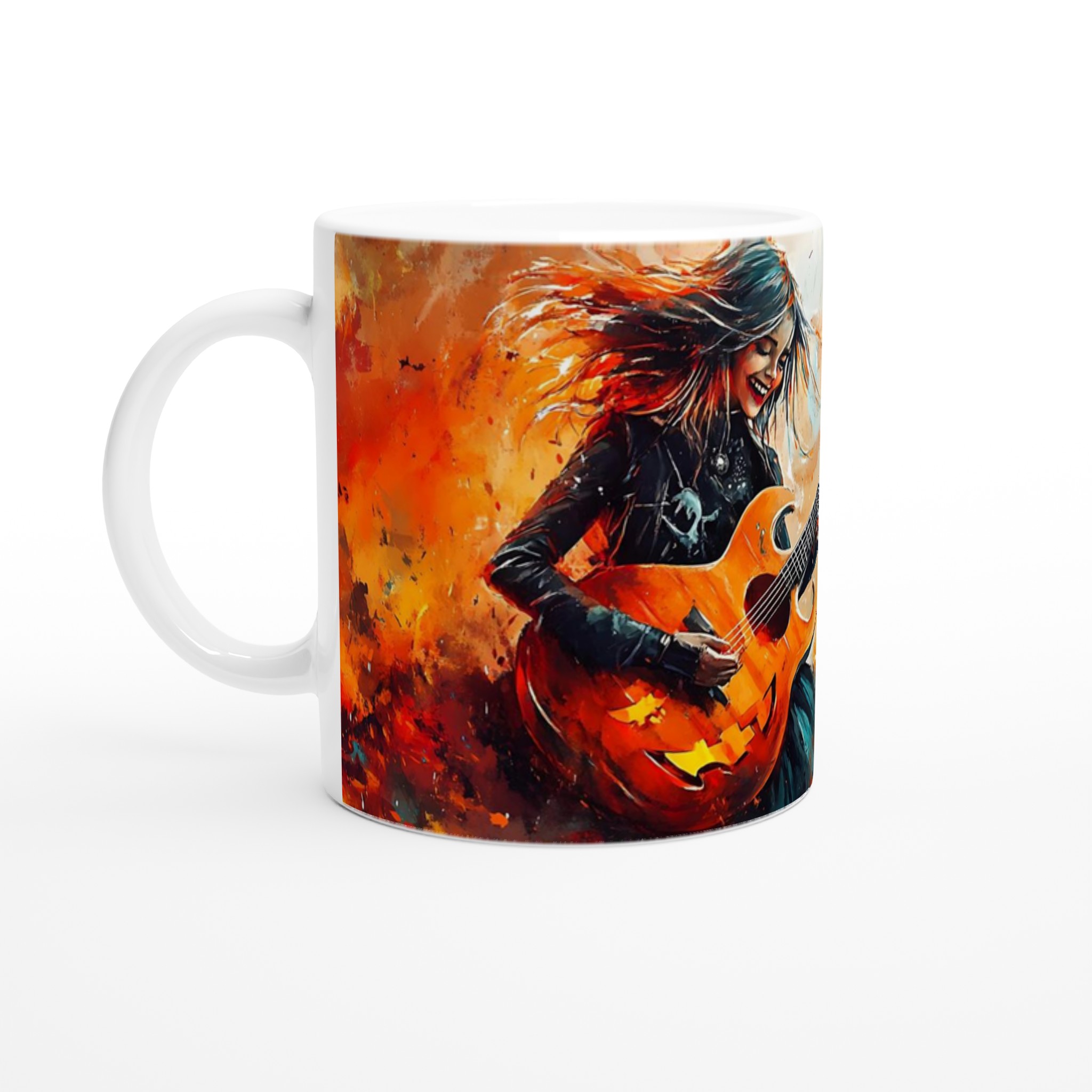 Rock On: Halloween Gitarr Mugg – Levande Design & Hållbar Keramik i Valfri Färg! 1 853f18e9-92c5-4612-910d-fc9b41c3fb46