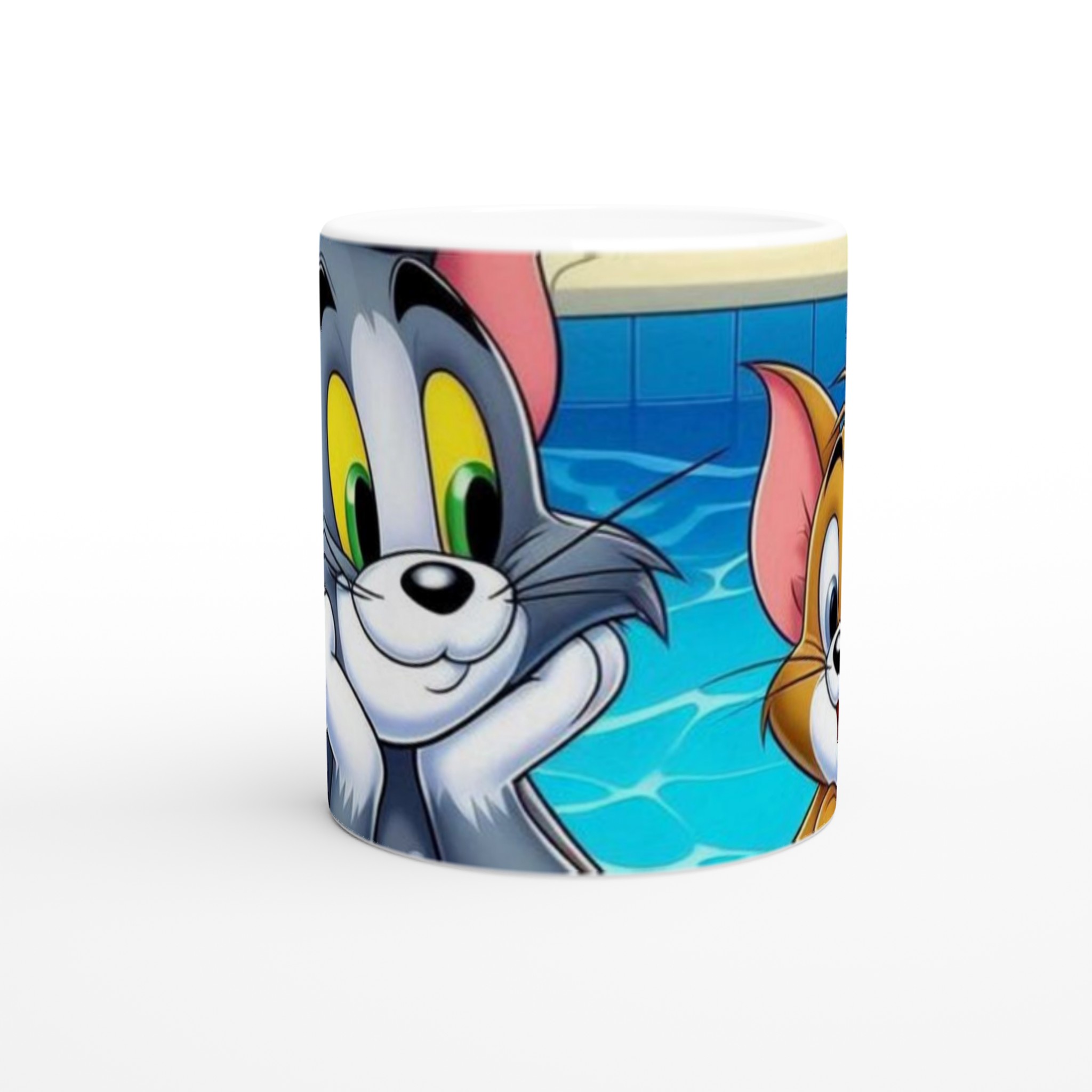 Vit 11oz keramisk mugg med färgstarkt Tom & Jerry-motiv i flera keramiska färger 8 855aa80e-04e4-4e0e-929f-7cb83e620e17