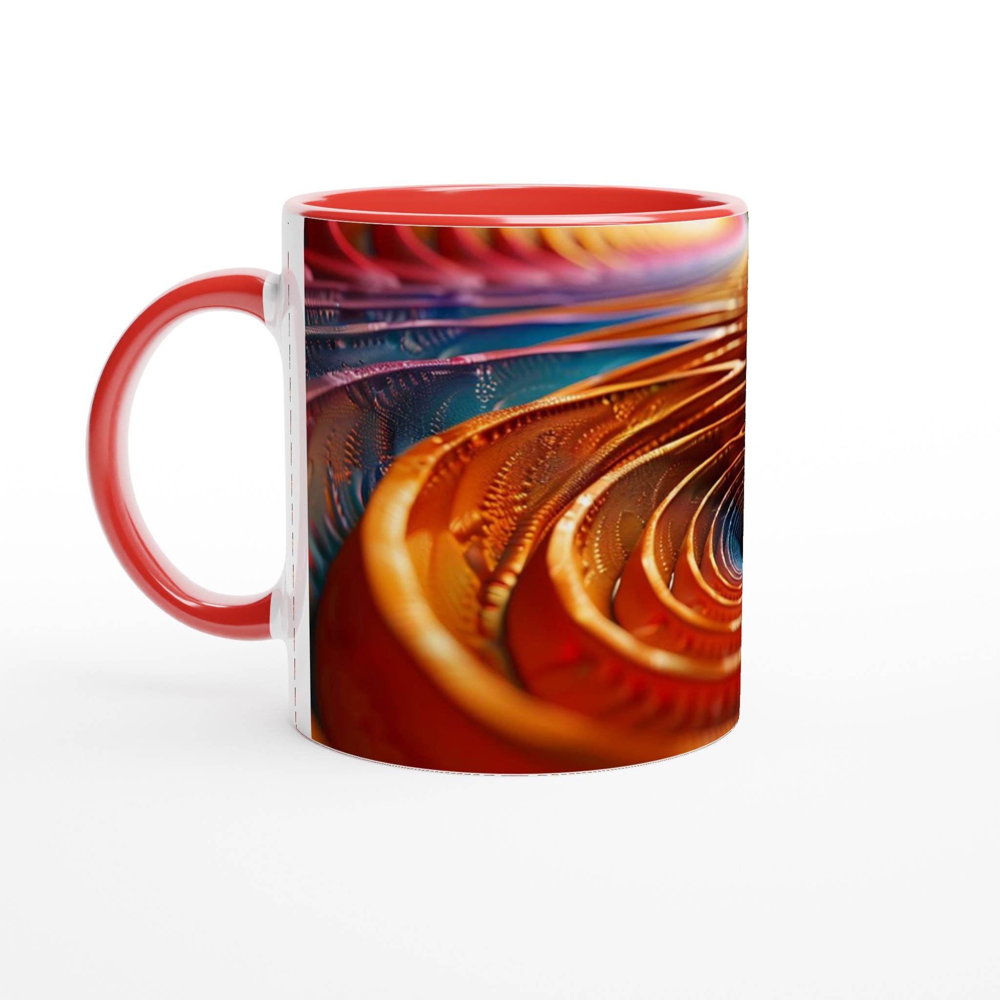 Abstrakt Spiral Keramikmugg - Livfull Design i Ditt Val av 7 Färgstarka Nyanser 5 85864c66-4e1b-4831-a04f-31139ea6bd56