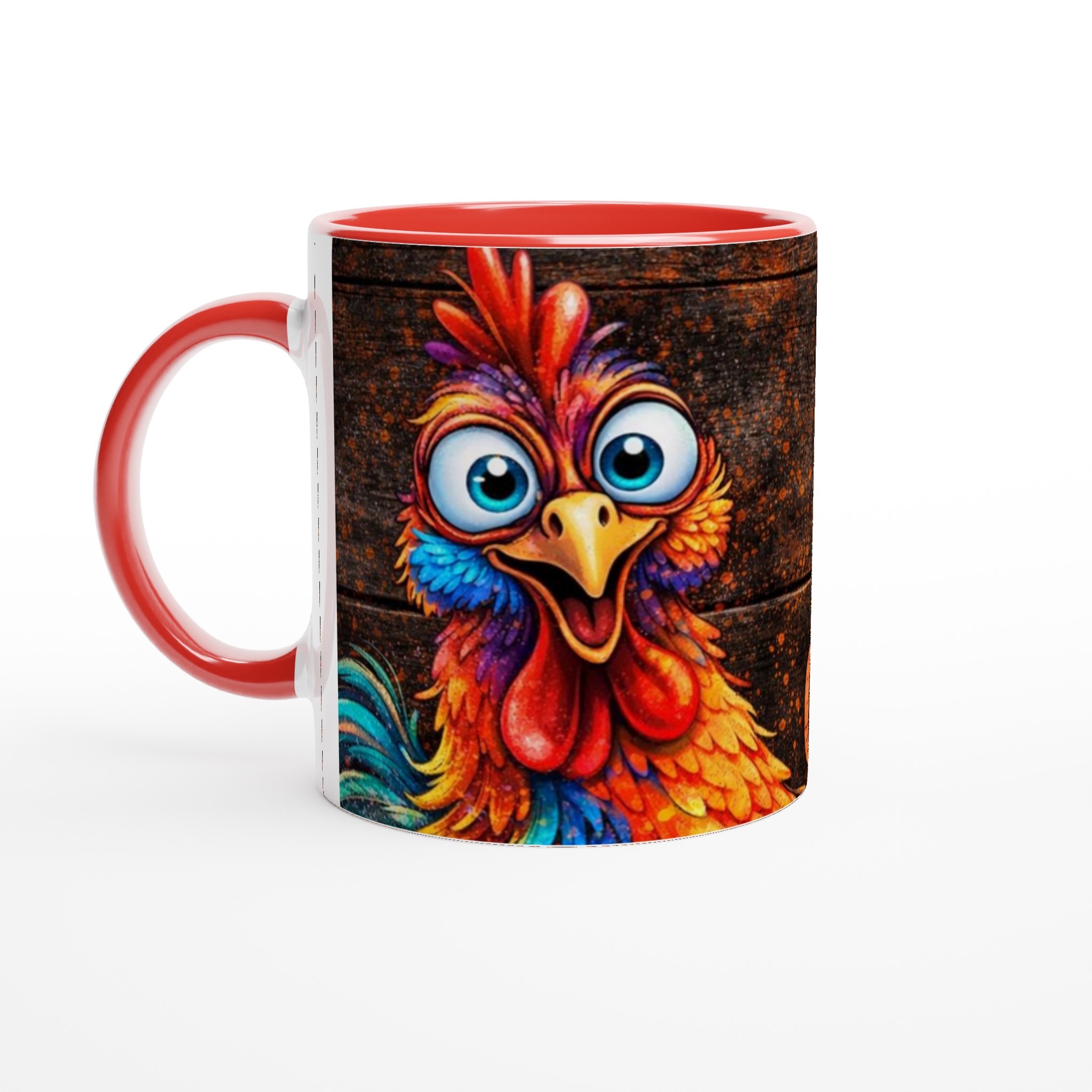 Vit 11oz keramisk mugg med färgstarkt 'Not Today Clucker'-motiv i din favoritfärg 5 858ccea0-7532-49a2-9406-14dc0146f0b0