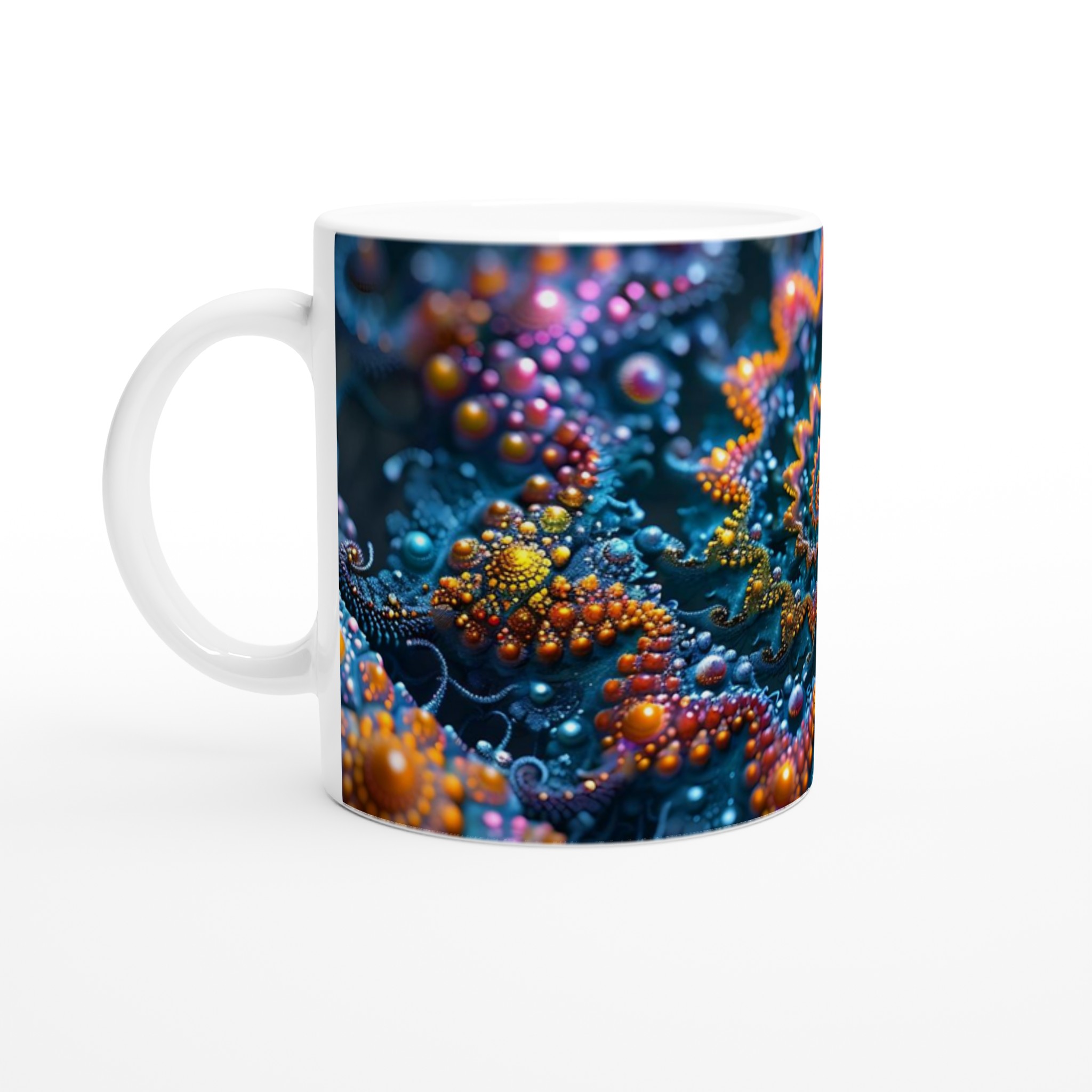 Kosmisk Fraktal Mugg - Färgexplosion för Din Kaffeupplevelse, Välj bland Sju Levande Nyanser! 1 85eb89d8-2bc8-46b4-8992-0366842a83e2