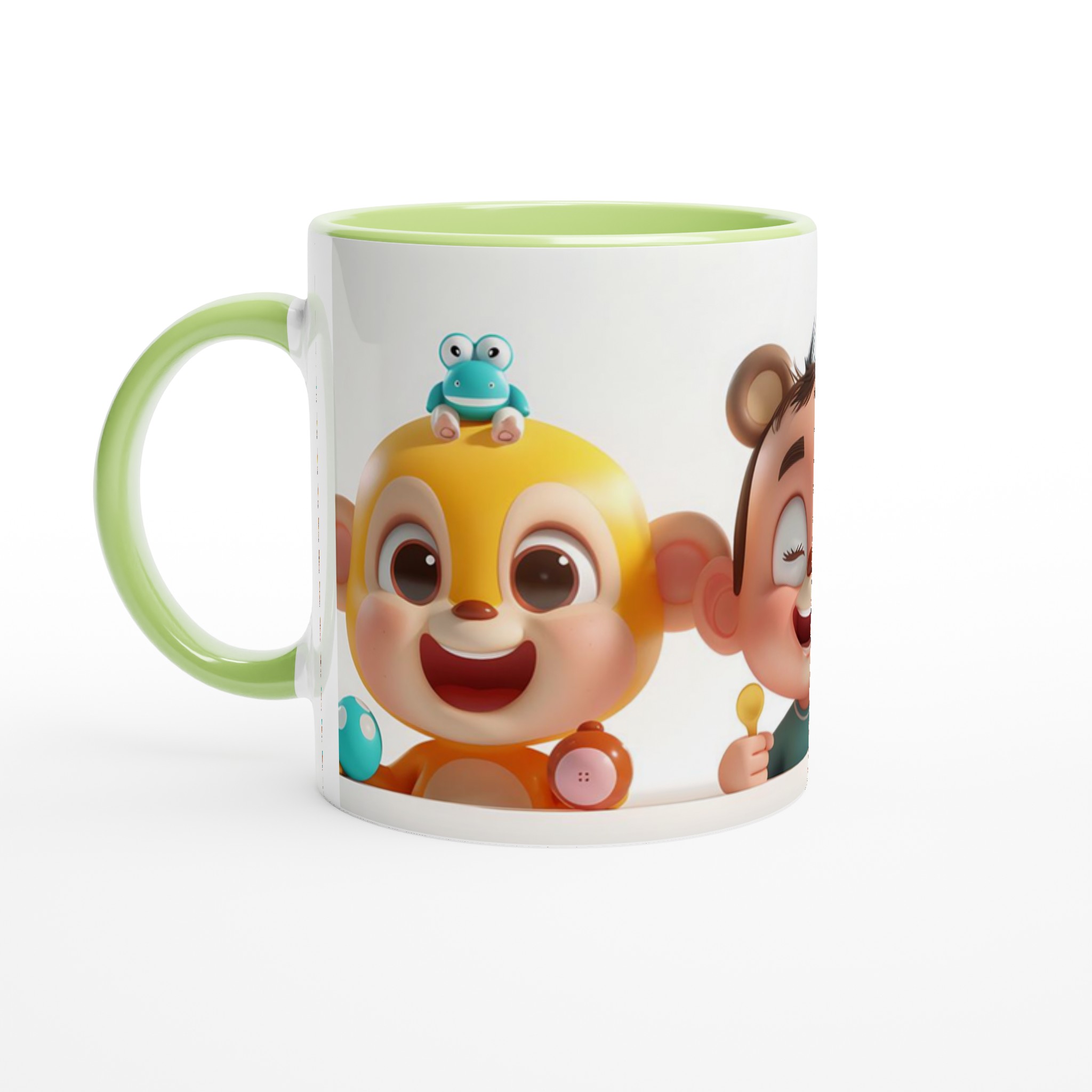 Lekfulla Vänner Barndesigns Mugg – 11oz Keramikmugg i ditt val av 7 glada färger! 7 865c8b77-785d-4888-b100-1b1c2559ac63