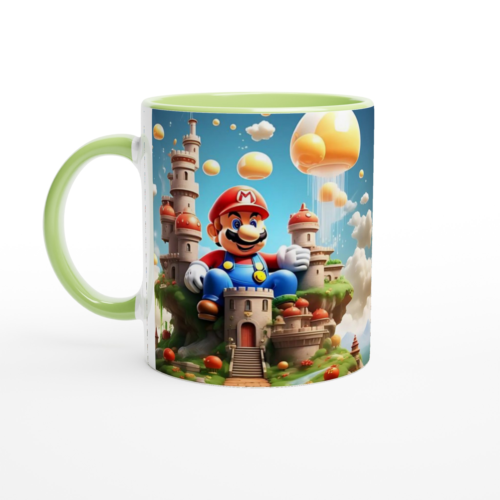 Premium 11oz Keramisk Mugg med Färgstark Mario & Sagoslott – Välj Bland Flera Fina Keramiska Färger 7 866f0e33-4ad6-4c30-ab44-4c55e049f134