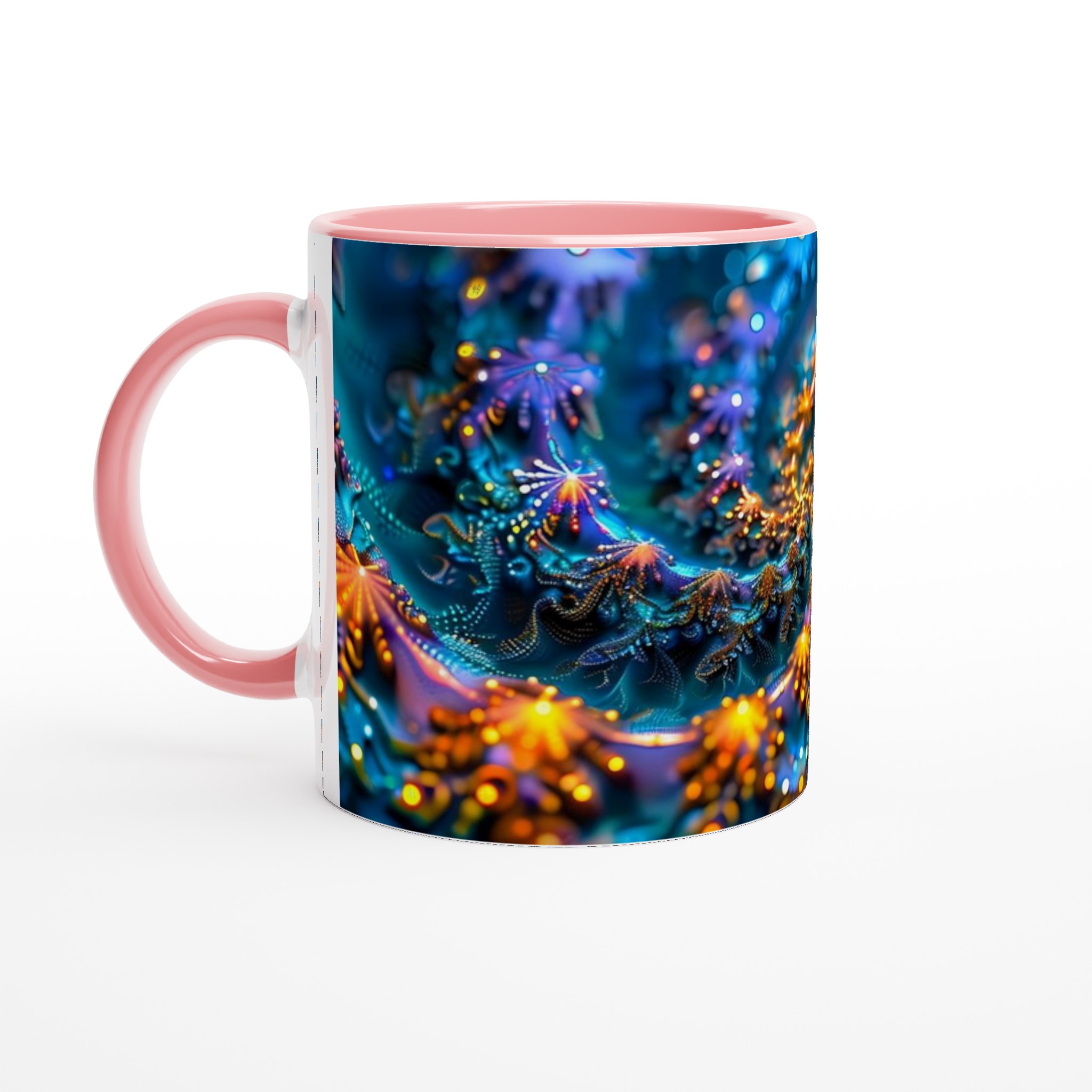 Kosmisk Dans 11oz Keramikmugg – Strålande Fraktal Konst i Din Hand 6 86be5c10-44b2-48d6-a795-d2b7dad94798