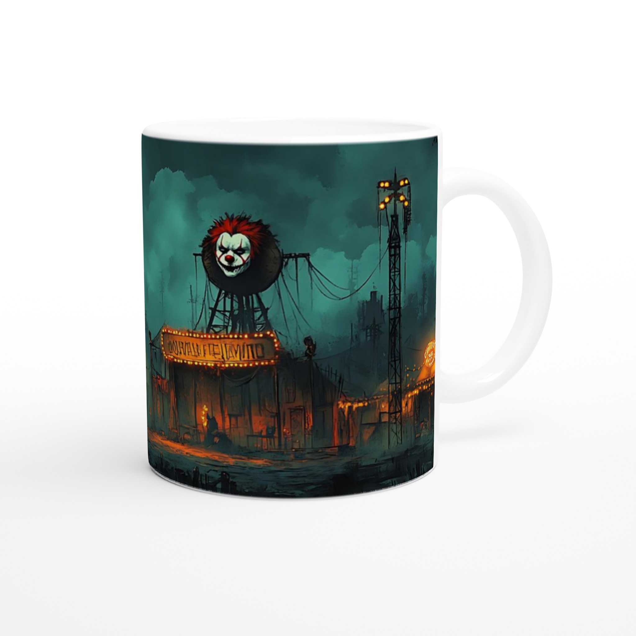 Skrämmande Cirkus Keramikmugg – Perfekt för Halloween & Skräckälskare, Välj din Färg! 9 86bed9db-528c-49da-abc2-246fc2dd7790