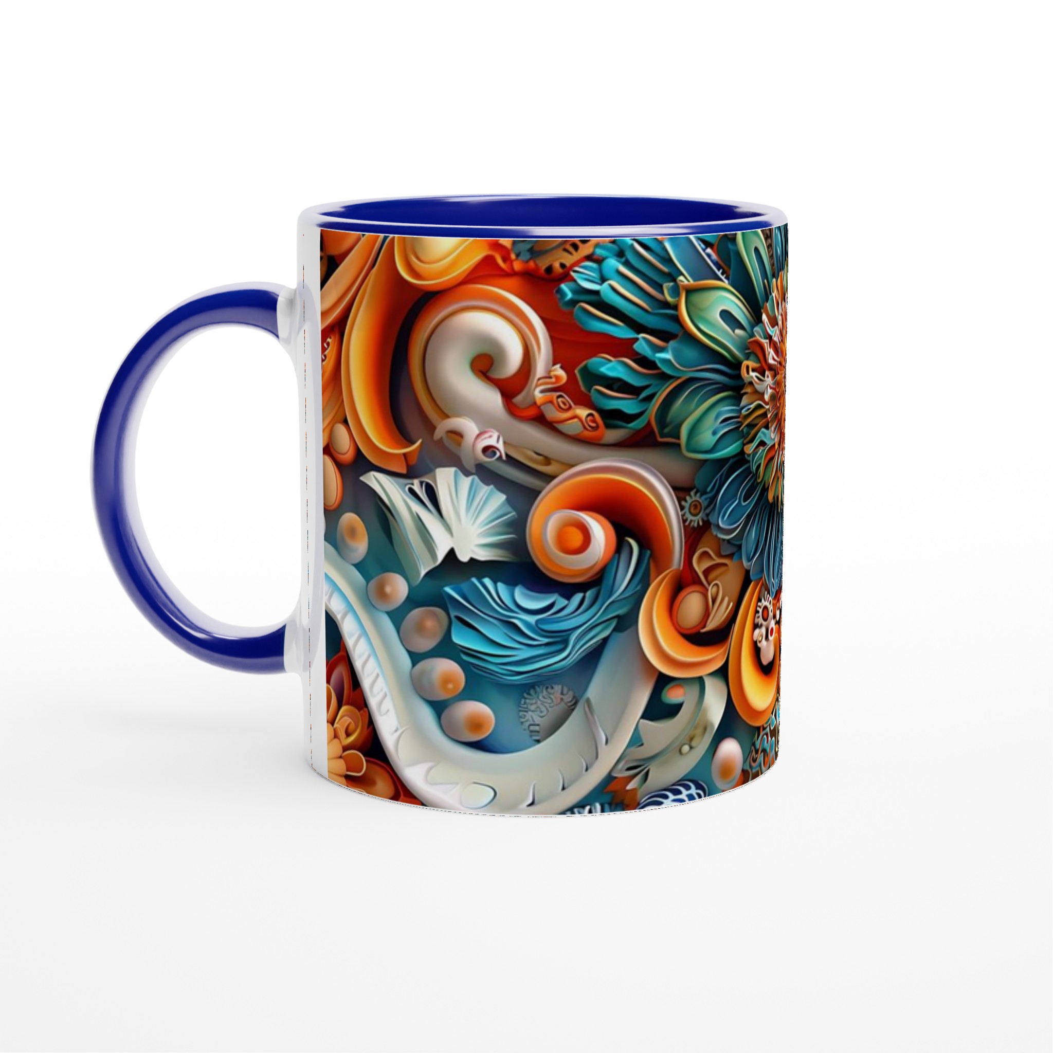 Abstrakt Mandala 11oz Keramikmugg – Livliga Färger för Din Kaffestund 2 86c254ac-8ec5-4a0d-a0ec-944b46f23f39