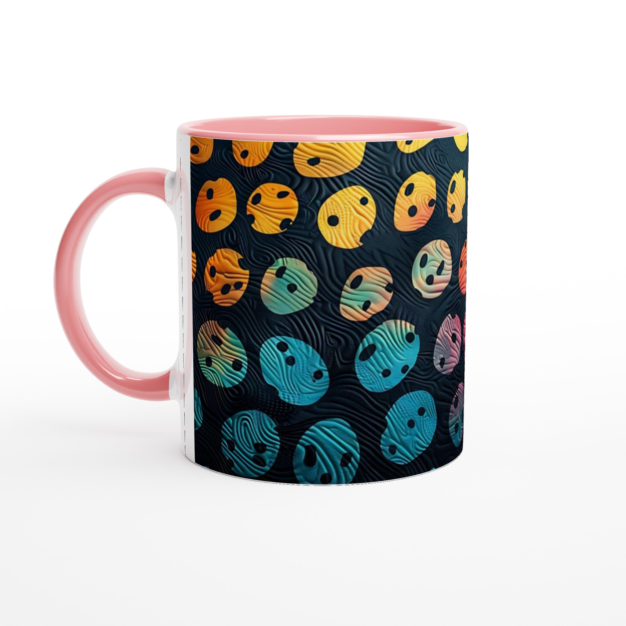 Abstrakt Mugg – Levande Färger & Unik Textur – 11oz Keramisk Kaffemugg i Ditt Val av 7 Nyanser 6 86e35226-172f-4d56-9875-dafe33911e52