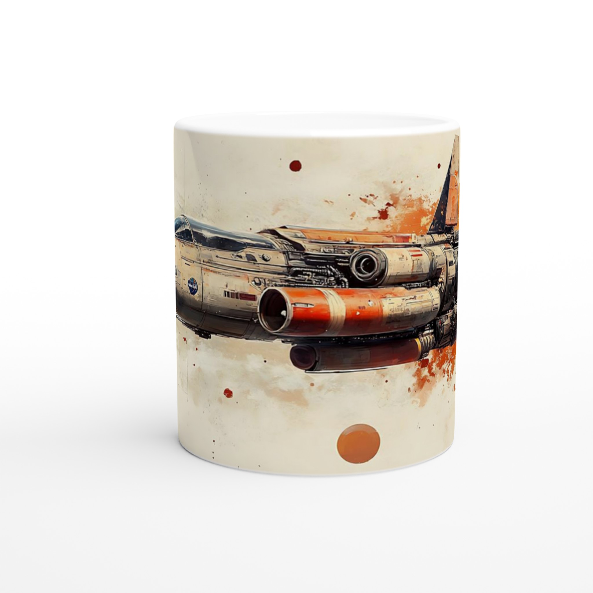 Space Explorer Ceramic Mugg - Sci-Fi Konst inspirerad av Världsrymden, 11oz, Välj din Färg 8 86fff1f2-3330-4e05-96bf-af232a18c898