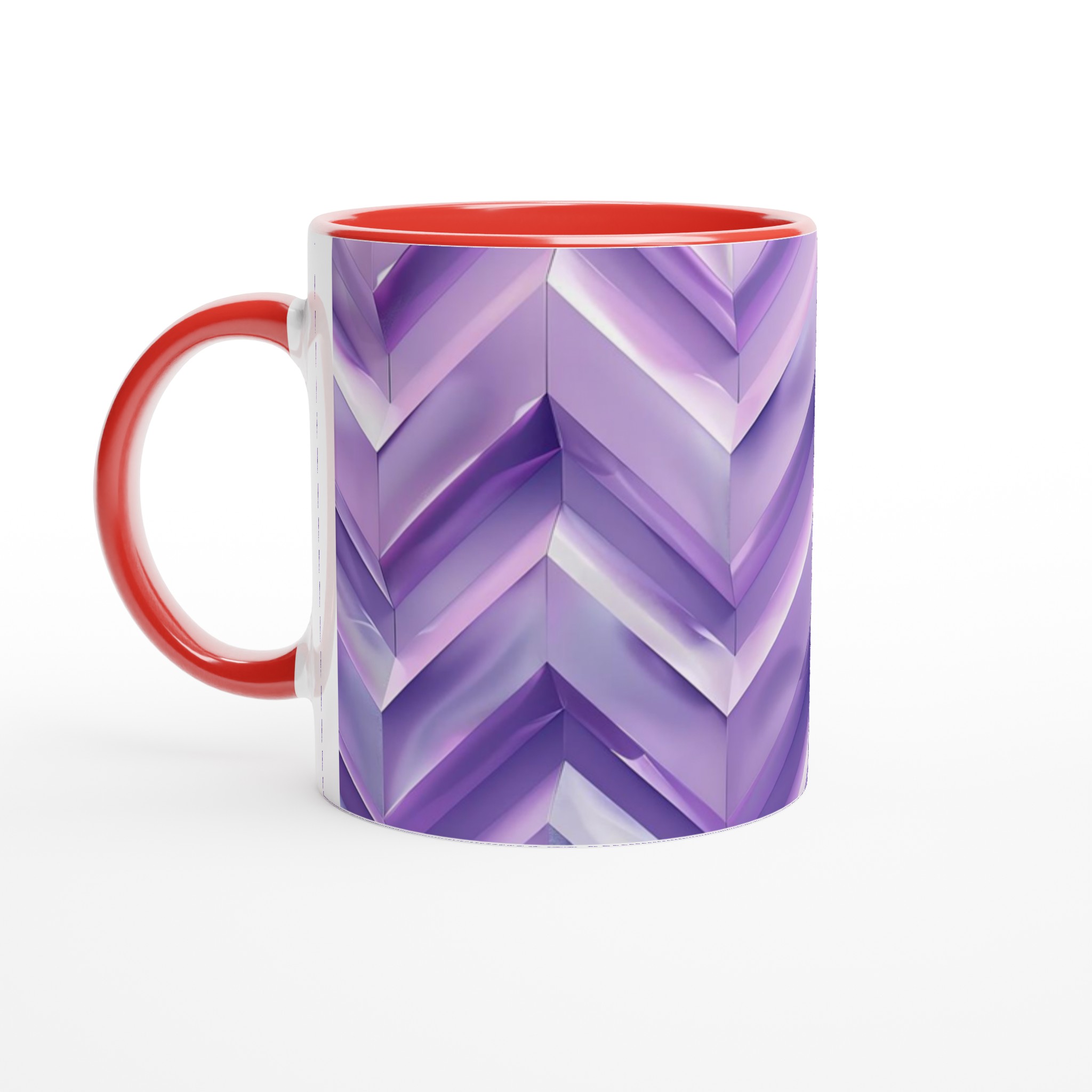 Abstrakt Lila Chevron 11oz Keramisk Mugg – Elegans i Varje Klunk 5 8704cb27-5704-4bdc-b2d8-fbc5430975ca