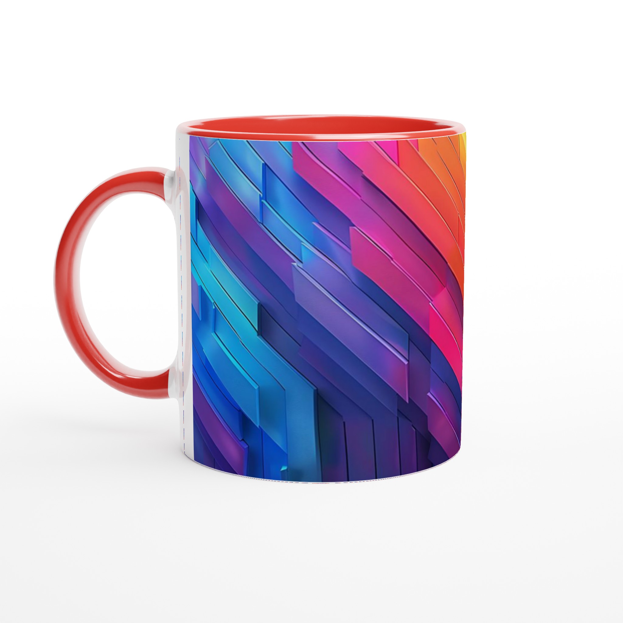 Abstrakt Chevron Mugg - Färgsprakande 11oz Keramikmugg för Modern Stil i Valfri Färg 5 870c2fa8-e579-4d3d-a381-45defeb09b20