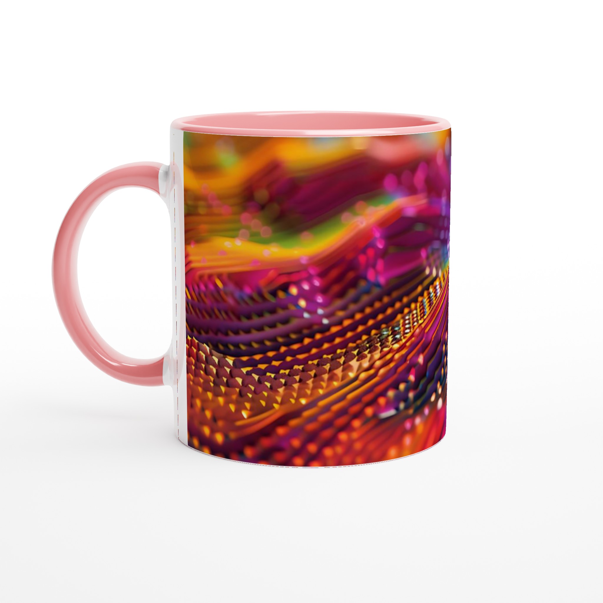 Abstrakt Neonvåg 11oz Keramisk Mugg – Ett Konstverk för Din Dryck i Valfri Färg 6 8722c917-6665-451c-be73-8e8681fa4228
