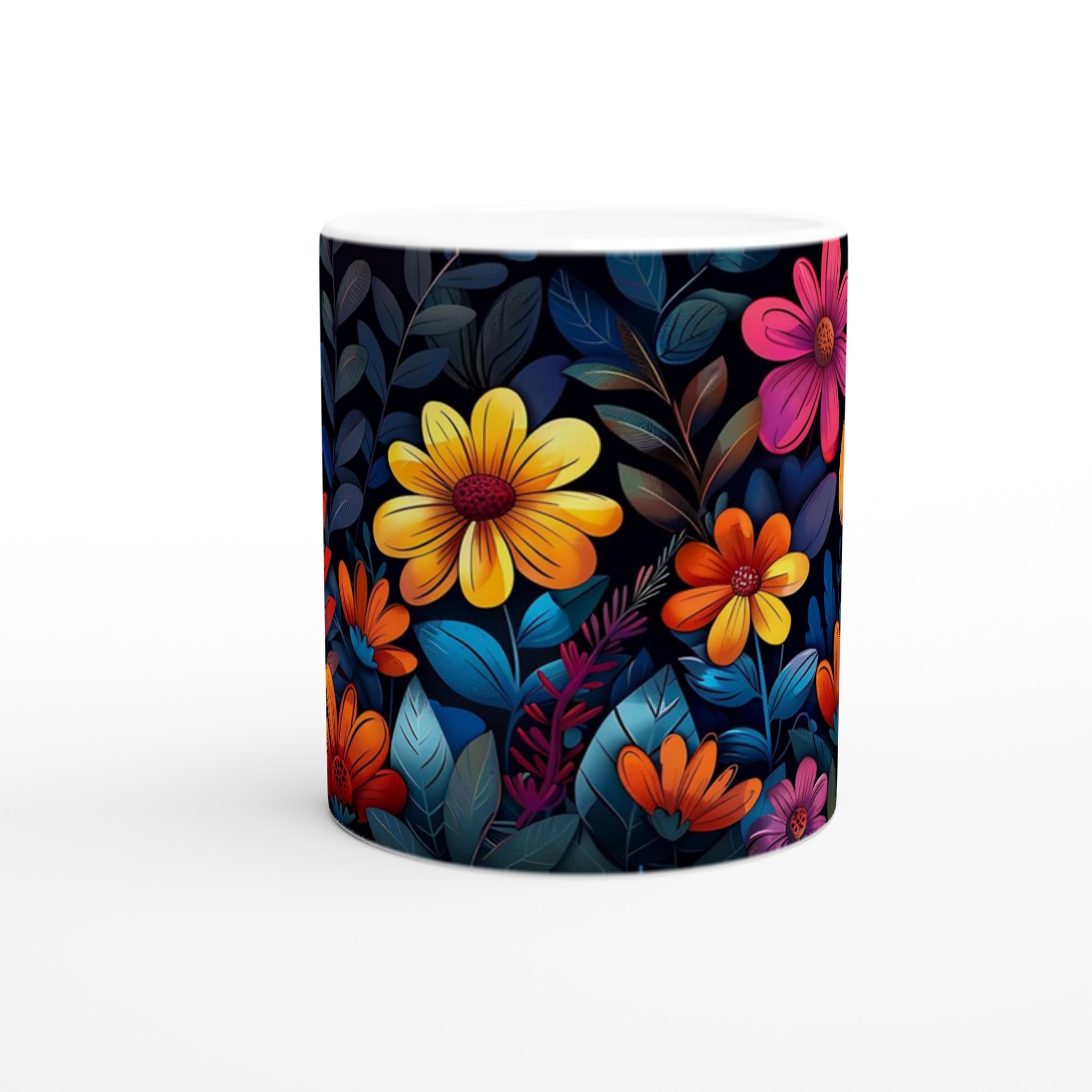 Mugg med Blomsterträdgård: Färgglad Keramikmugg i 7 Nyanser för Kaffe- och Teälskare 8 8783cfad-6b48-4a38-bec0-91d37da3fb06