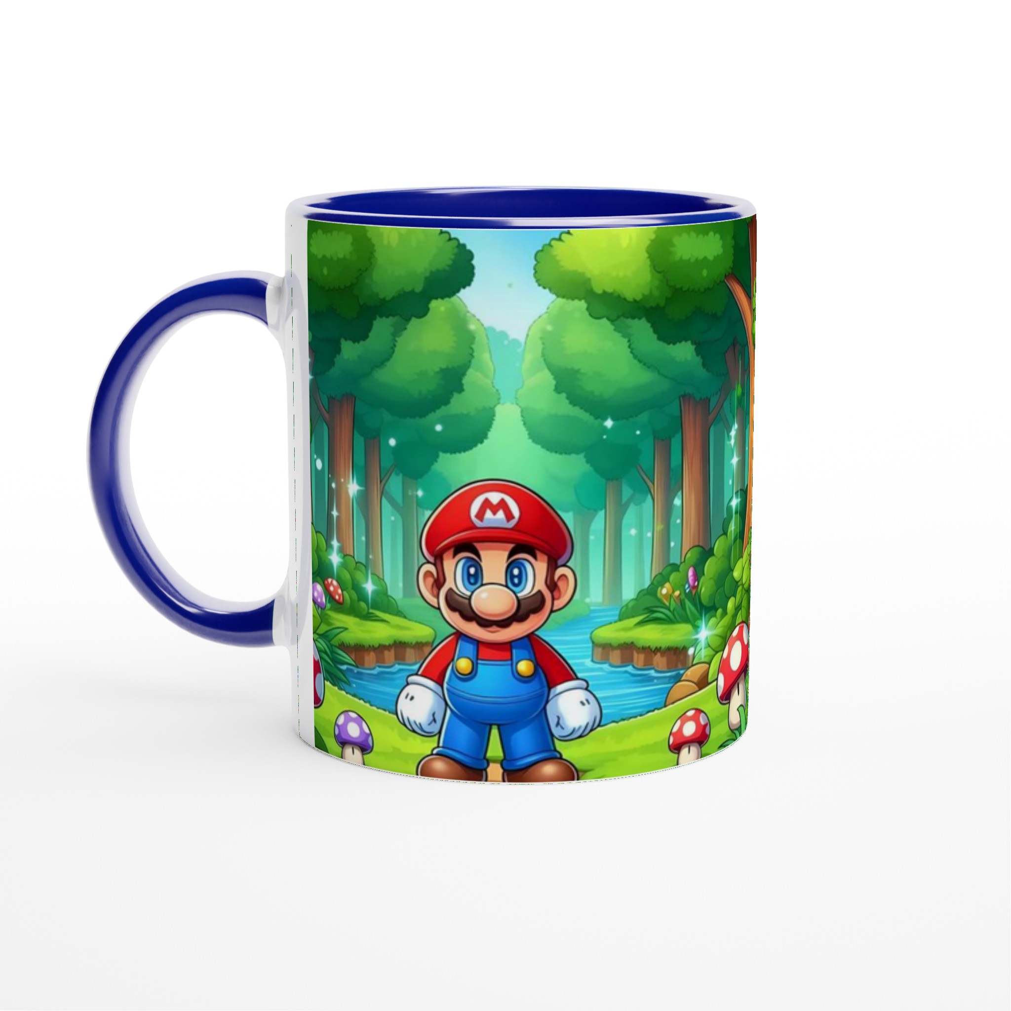 Vit 11oz keramisk mugg med färgglad spelinspirerad design i flera keramiska färger 2 8799345e-8611-49df-b892-8c77358eb720