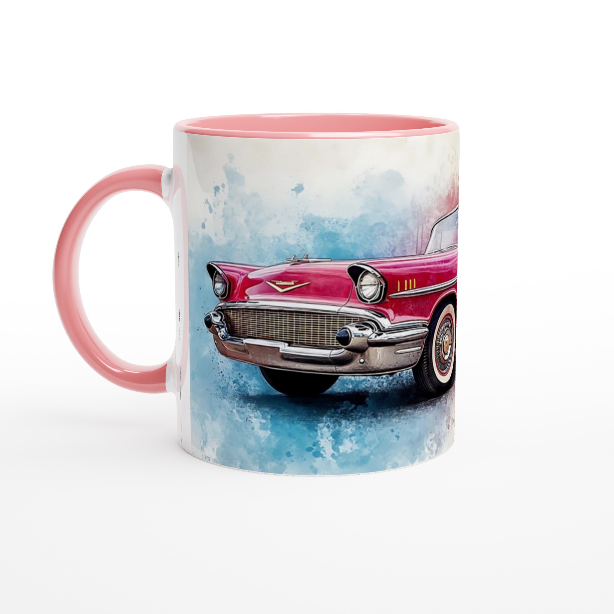 Klassisk 50-tals Bil Akvarellmugg – Nostalgisk Design i Ditt Val av Färg 6 87a3c895-c731-4354-8b81-6349f3f68358