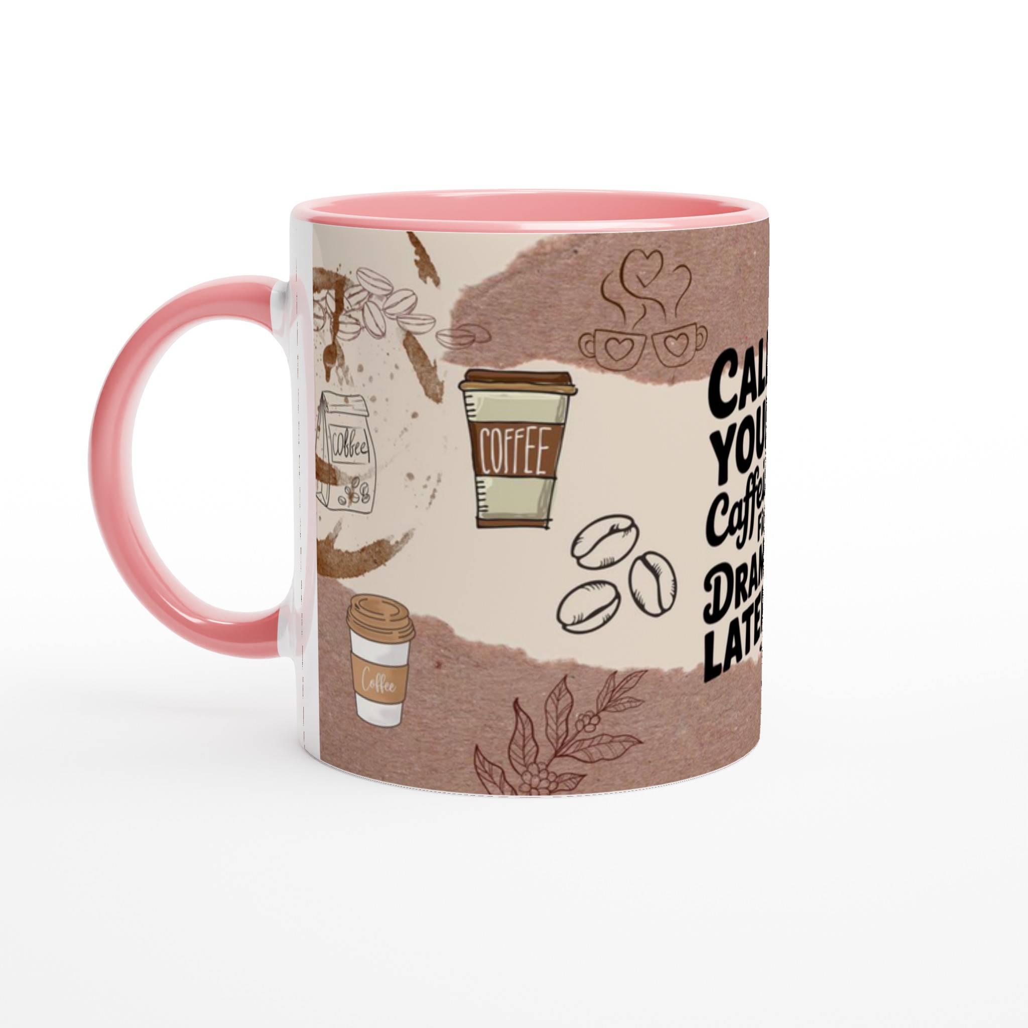 Humoristisk Vit 11oz Keramisk Mugg med Kaffedrama & Kaffeälskartema – Välj din Färg! 6 87d85842-4cdf-42c3-a43c-2254ef127248