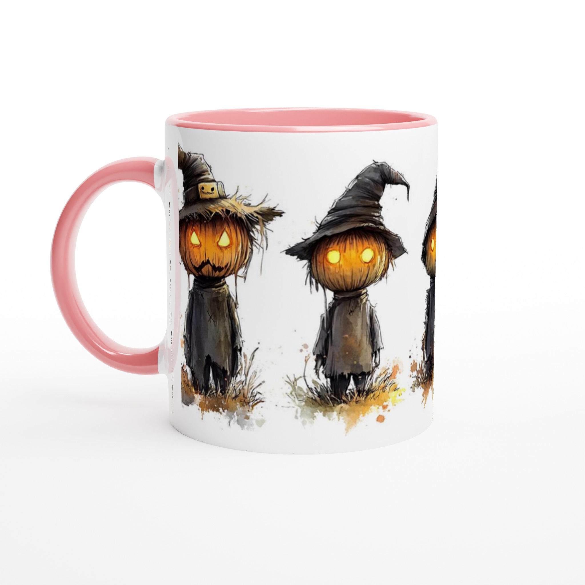 Mystiska Spökhistorier Mugg - Skräckinjagande Pumpor i Vattenfärg, 11oz Keramikmugg 6 87e08f00-ac75-44e9-ab47-6a4fdd546c0b