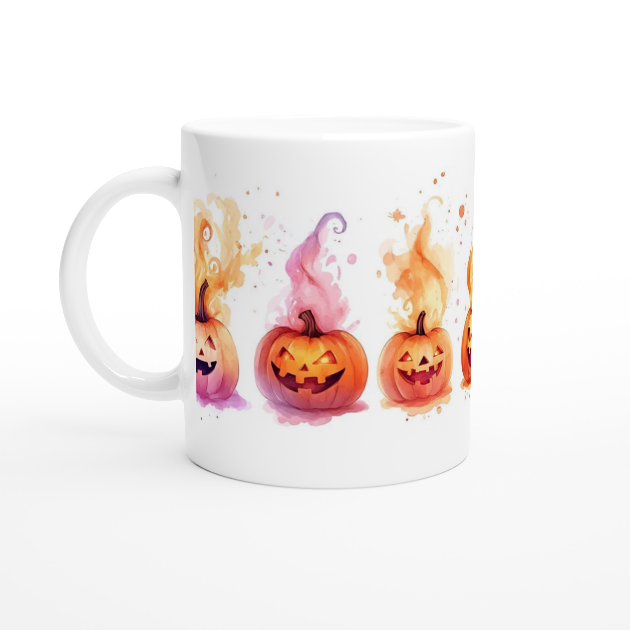 Läskigt Söt Halloweenmugg – Vattenfärgspumpor i Vibrerande Färger 1 87f3d66f-5815-49a1-b243-234ea2c76068