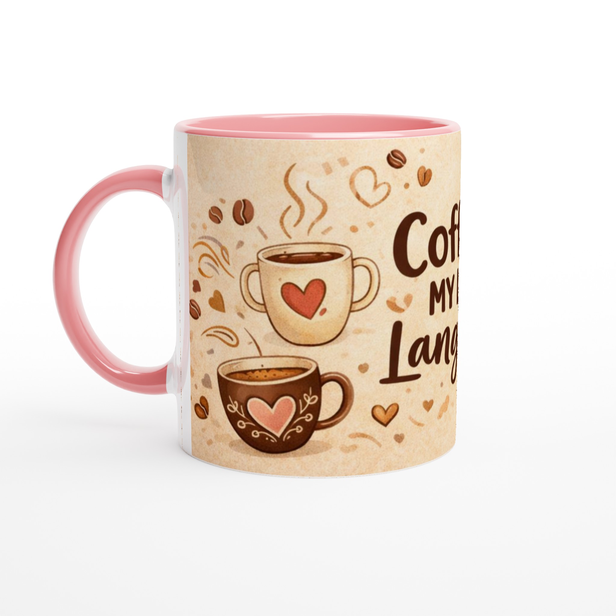Vit 11oz keramisk mugg med kärleksfullt kaffemotiv – välj bland 7 charmiga färger 6 882b64fb-6e7e-42fd-991c-dc1092a304ab