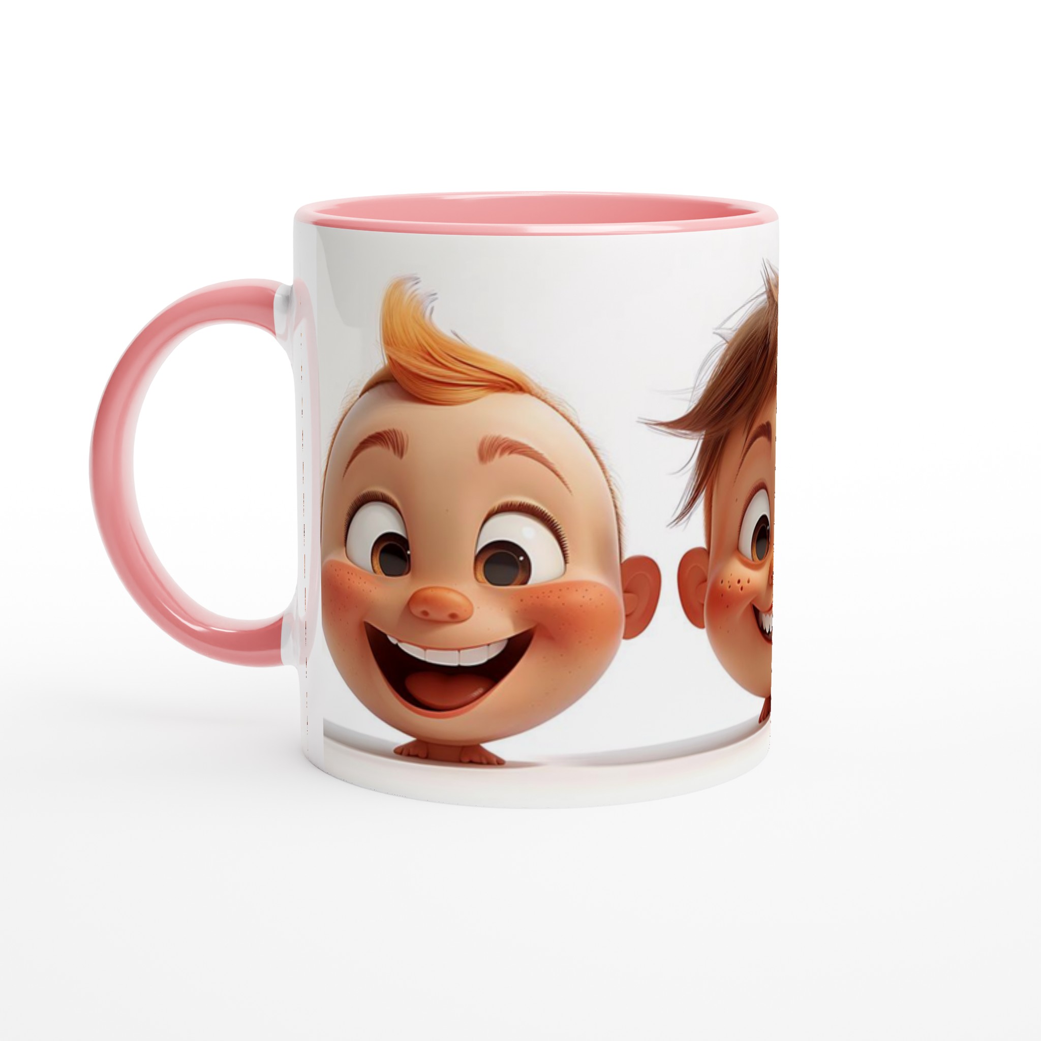 Glad Cartoon Ansikten Keramikmugg - Personlig 11oz Kaffekopp för Barn & Vuxna i Valfri Färg! 6 8831fedb-cee5-4513-8b06-219d068c7692