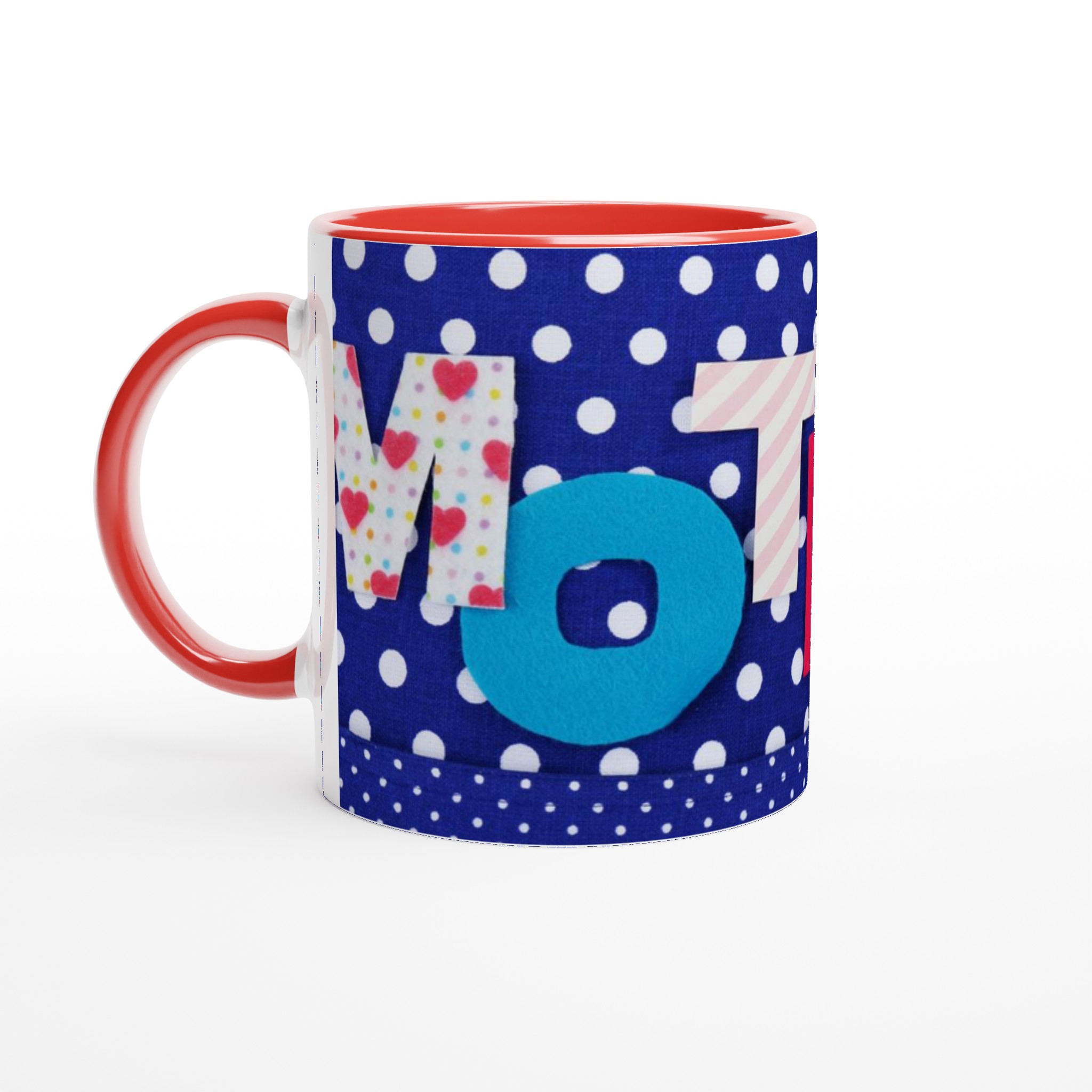 Vit 11oz Keramisk Mugg med Lekfulla Färgglada Bokstäver – Välj bland Sju Stilfulla Kulörer 5 883ce812-20cd-41f8-89ed-b011fc9aa431