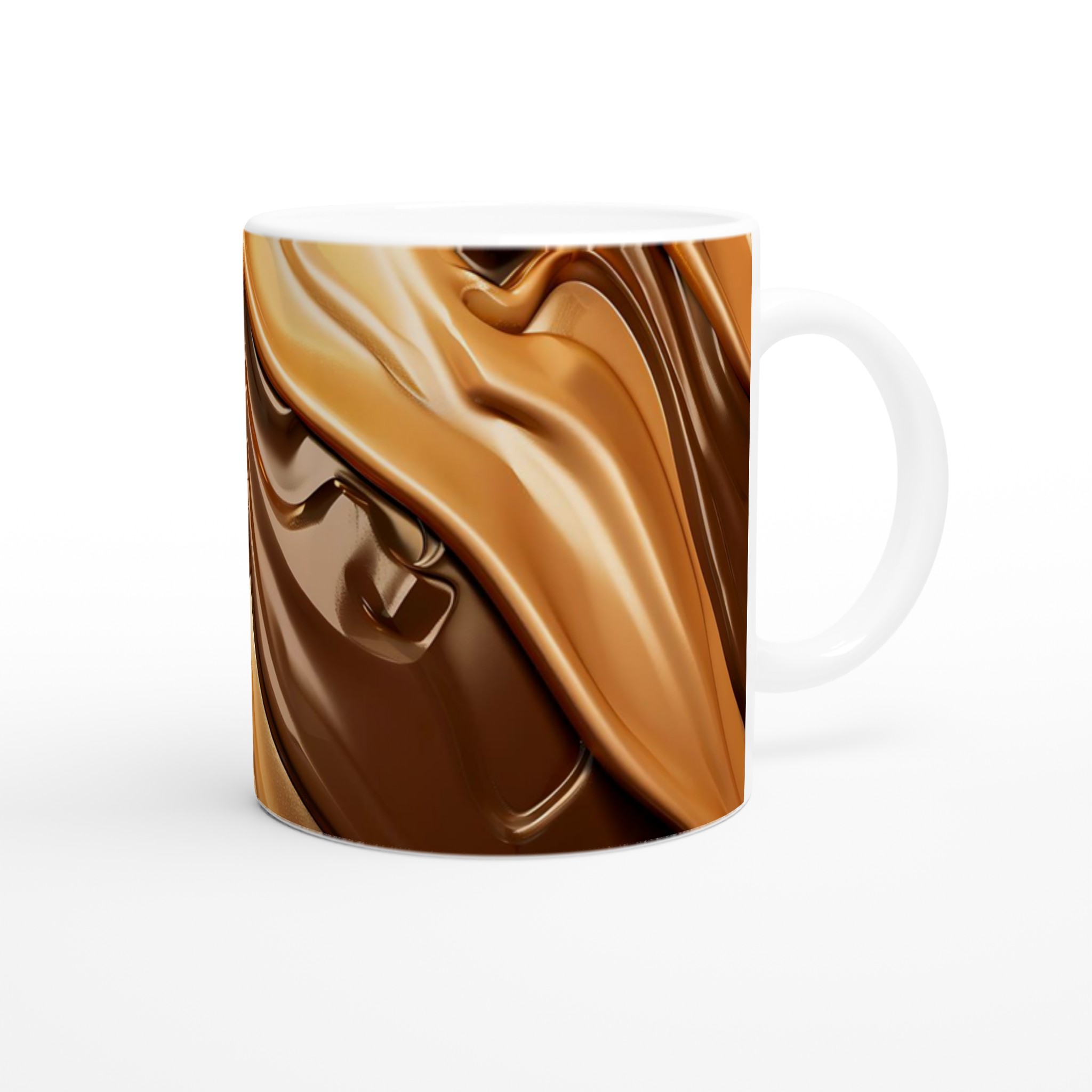 Lyxig Latte Love 11oz Keramikmugg – Glänsande Choklad- och Karamelltoner för Din Favoritdryck 9 886cae4d-5d47-4eef-a4ad-0a5afcff98de