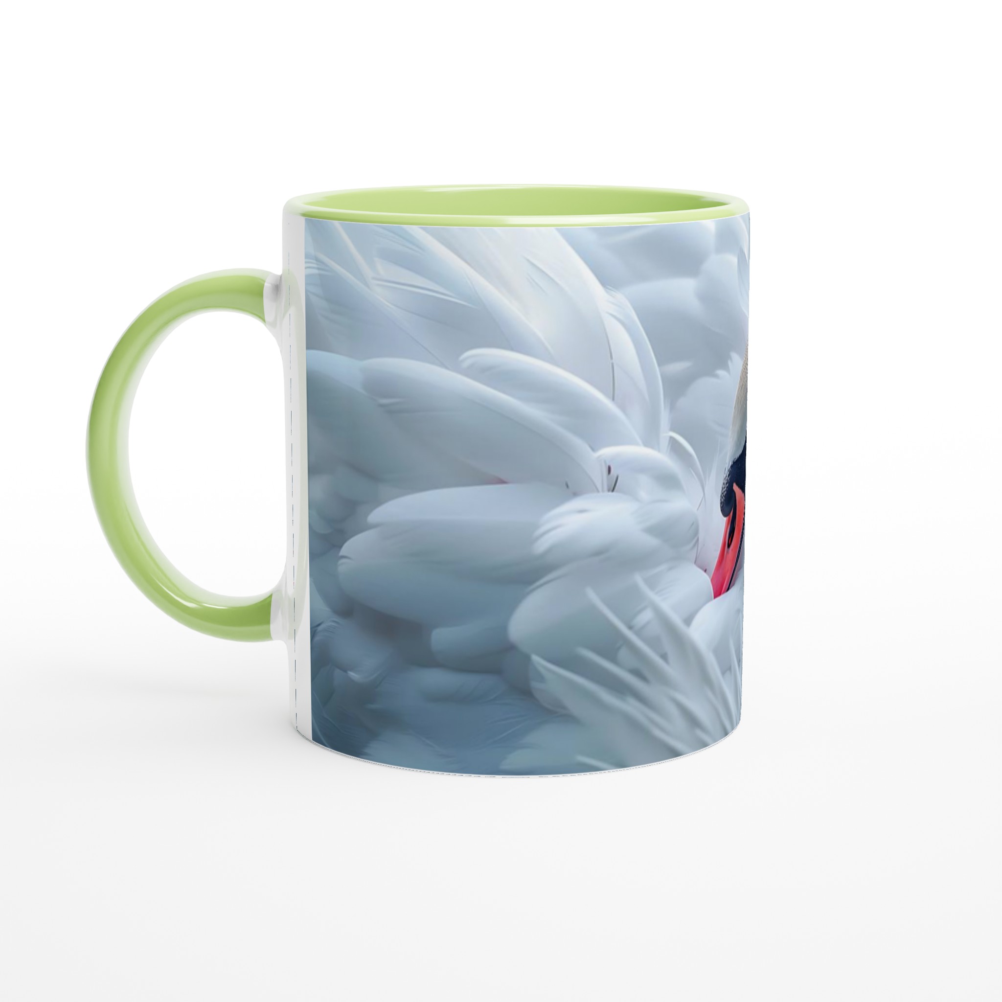 Elegant Svankärlek 11oz Keramisk Mugg – Dröm Dig Bort i Fjädermjuk Perfektion 7 887e320f-2ed0-4b55-b2a7-f55ba3719650