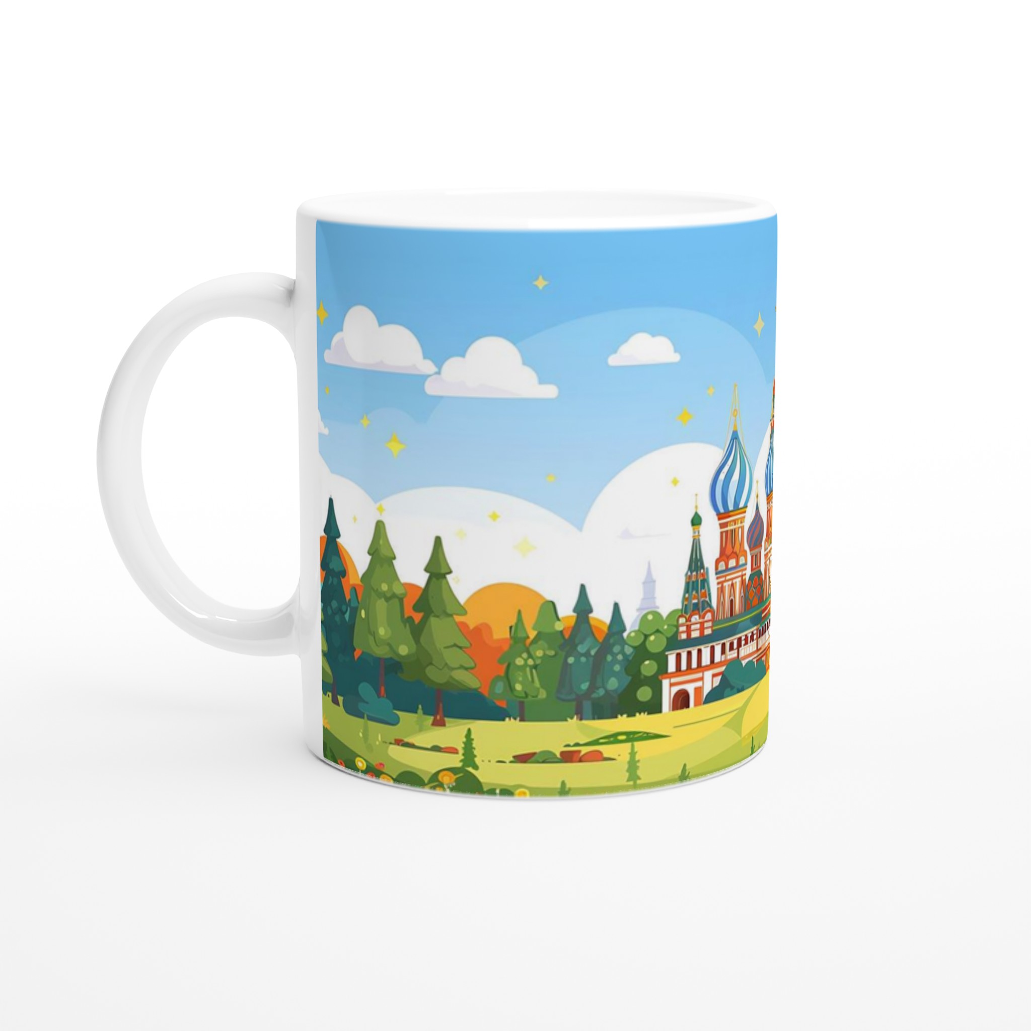 Moscow's St. Basil's Cathedral Mug – Vibrant Russia Landmark Art, Choose Your Color 1 88a3d423-e359-4834-956e-b9e2d50c0b57