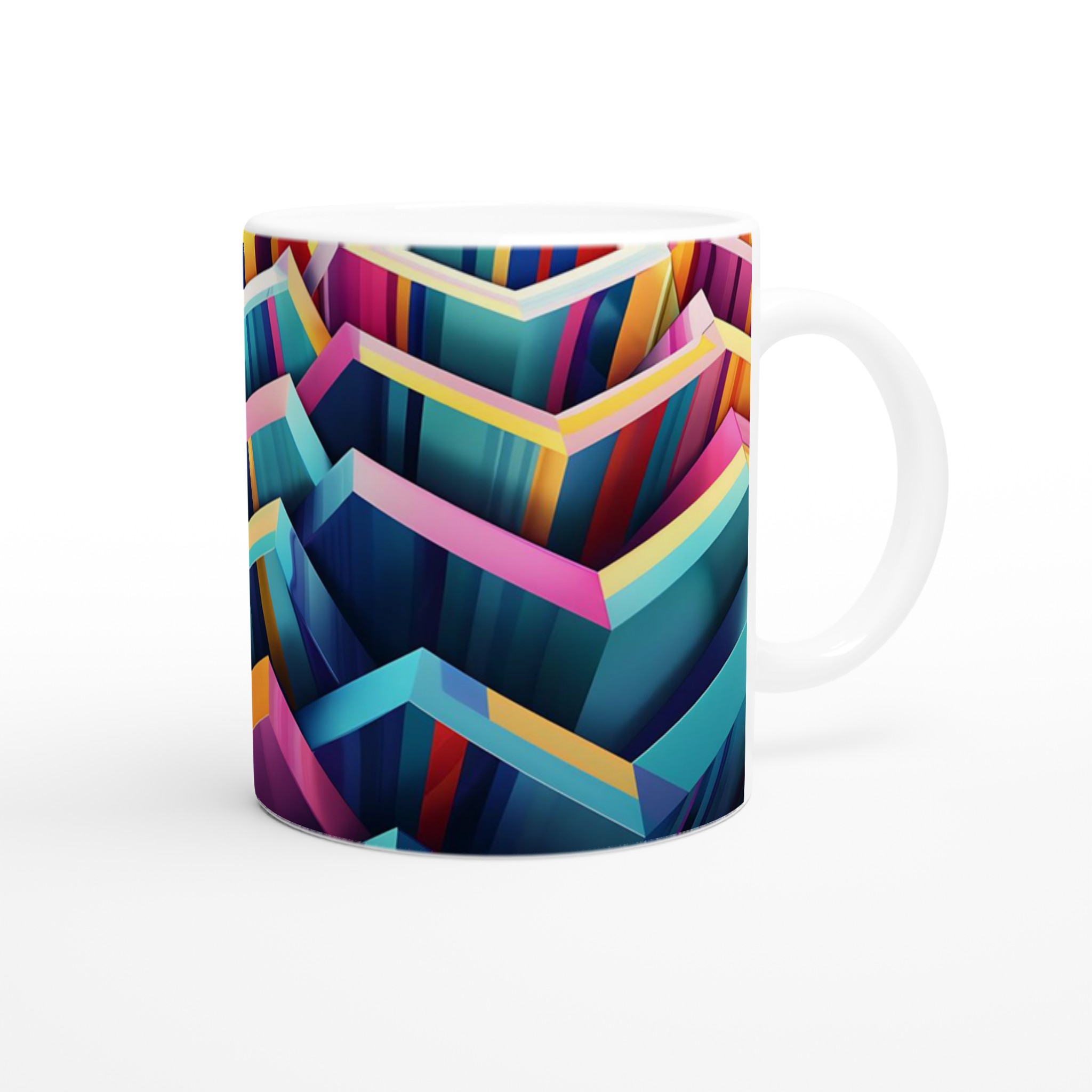 Abstrakt Chevron Mugg – Färgstark Keramik för Din Kaffestund i Valfri Färg! 9 88d79702-e36e-4b09-981b-5765f67d7bb1
