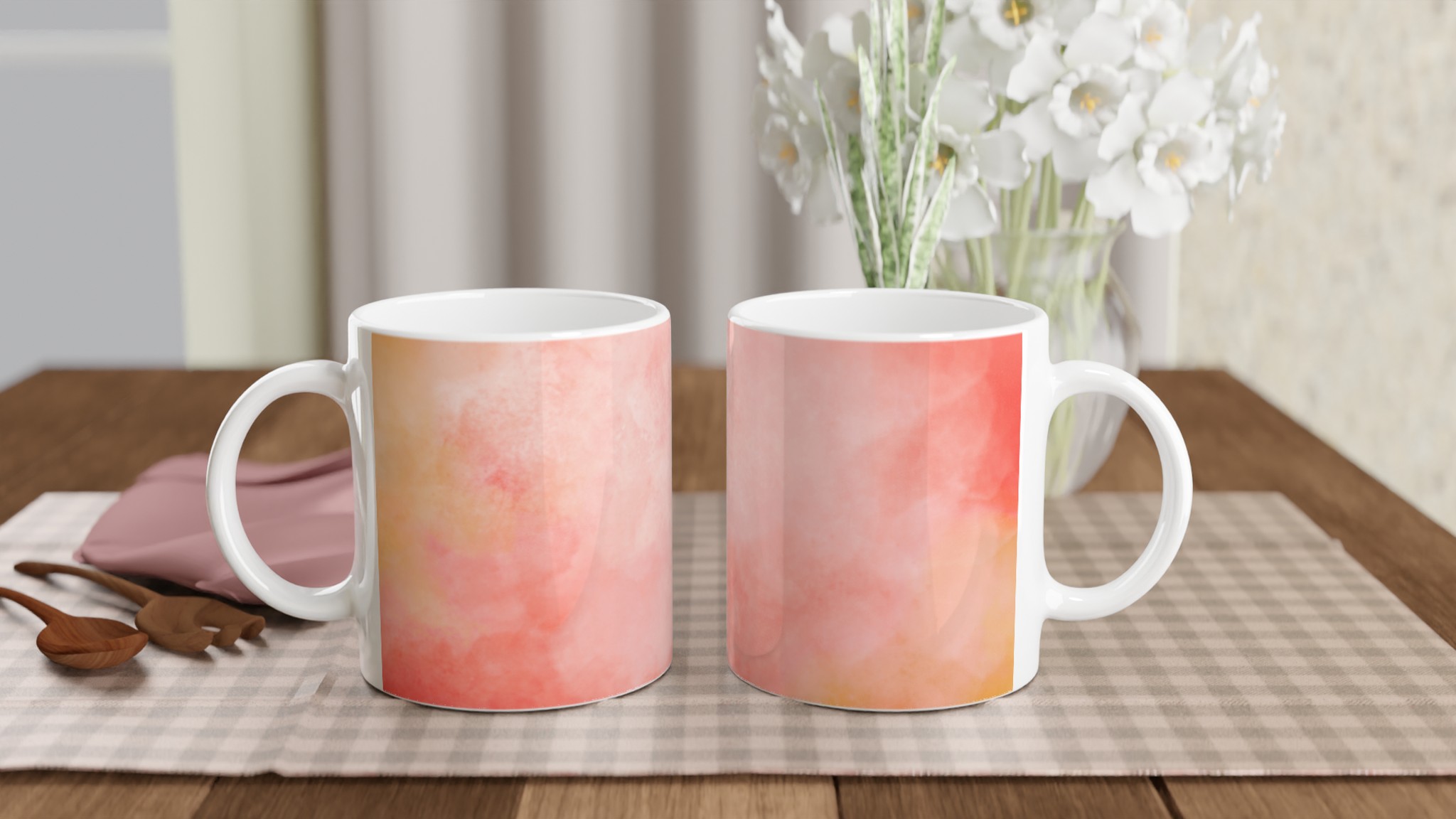 Elegant Vit 11oz Keramisk Mugg i Ditt Val av Sju Färgstarka Nyanser 10 89585750-3de9-4f9b-abbc-fa694643ecc8
