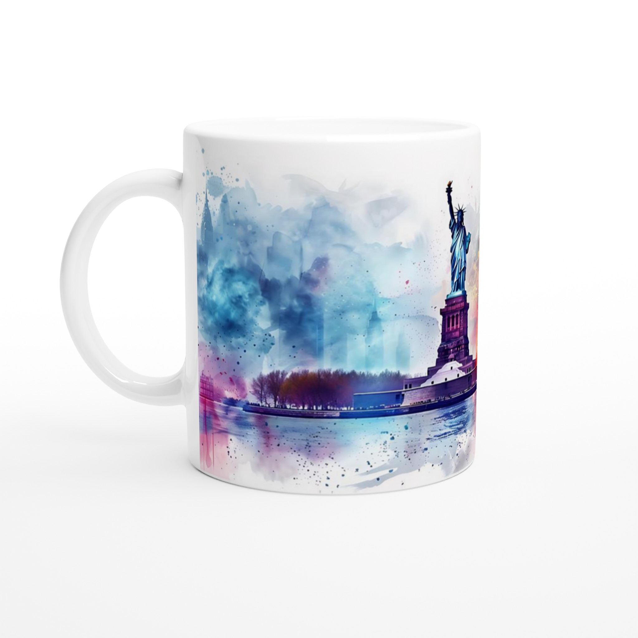 Frihetsgudinnan Akvarell Mugg - New Yorks Ikoniska Silhuett i Levande Färger, Välj Din Favoritfärg! 1 8966cbbc-8b47-443f-863c-224fb6386bbf