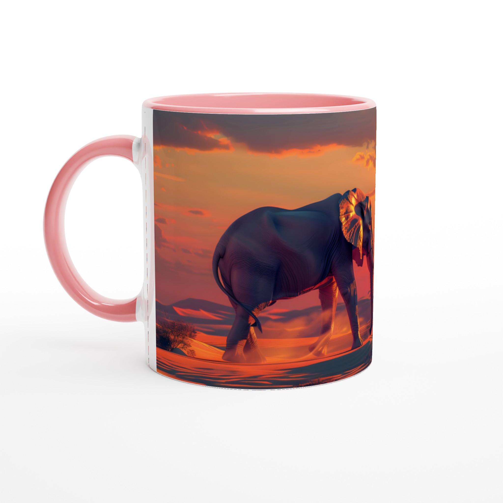 Majestätisk Elefant Mugg – Safari Solnedgång Design i 7 Färgstarka Nyanser 6 89715d77-3c8a-461e-a878-a69329a9ee04