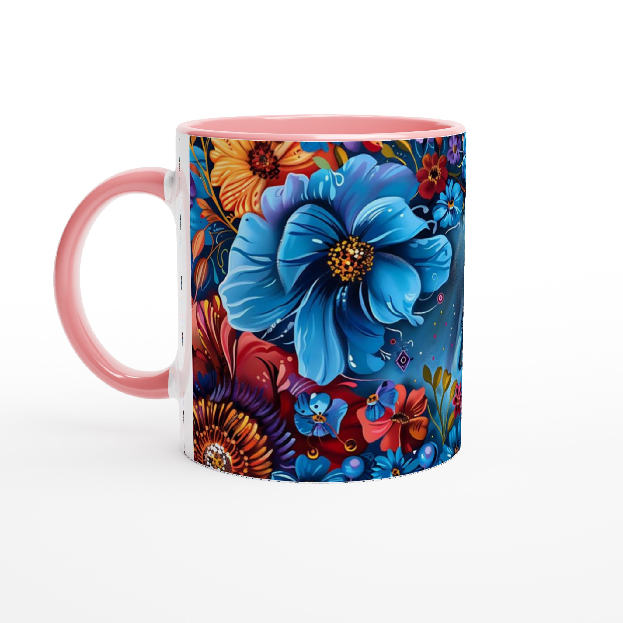 Magical Floral Eye Keramikmugg – En Konstnärlig Kaffestund i Levande Färger, Välj bland 7 Livfulla Nyanser 6 89883bba-7001-4ddc-b517-52cf62f36622