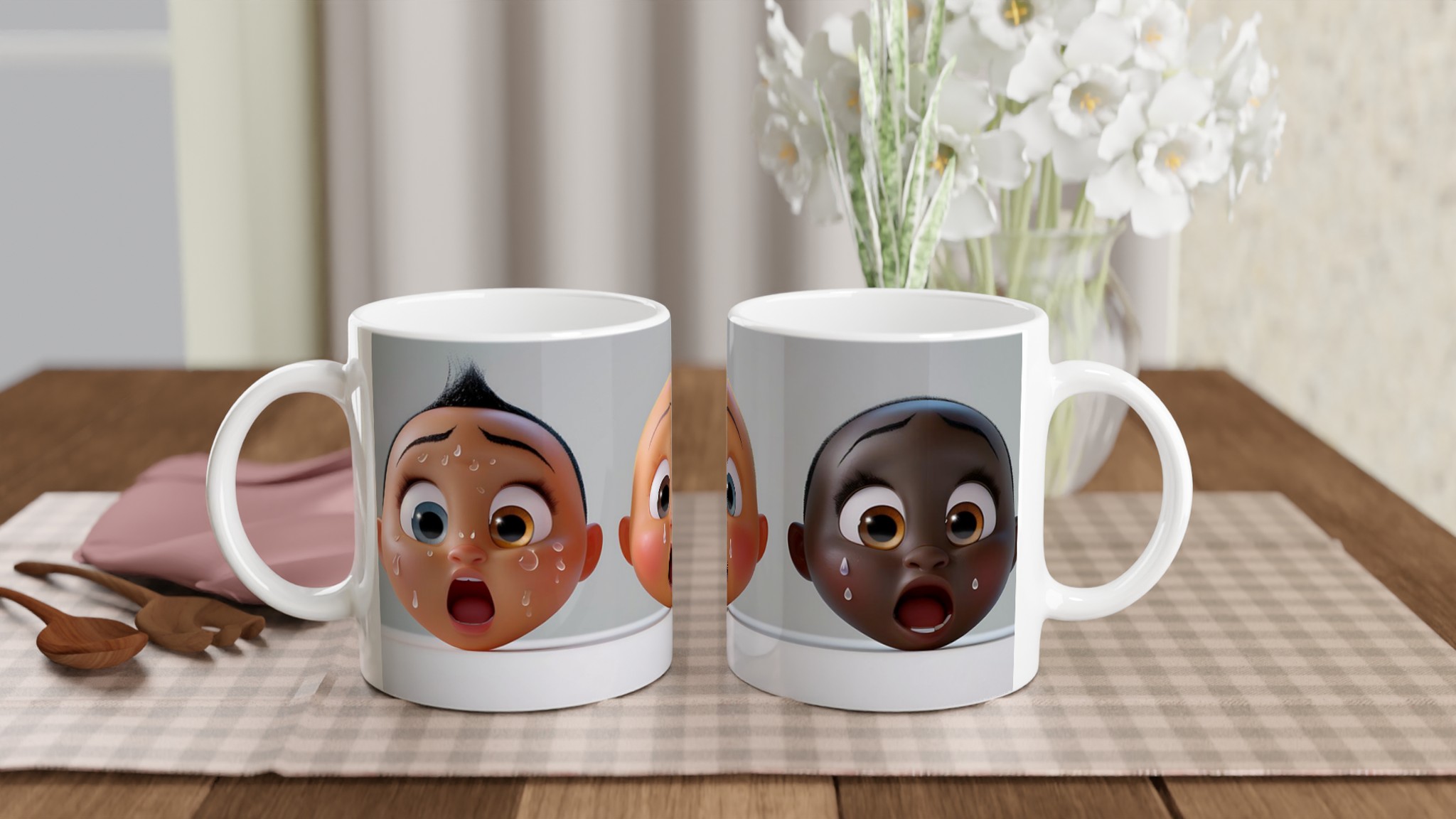 Humorous "Oh My!" Expression Mugg - 11oz Keramisk Mugg i Valfri Färg 10 89b2f58c-bffe-4f54-b581-2d6e7d3e94c7