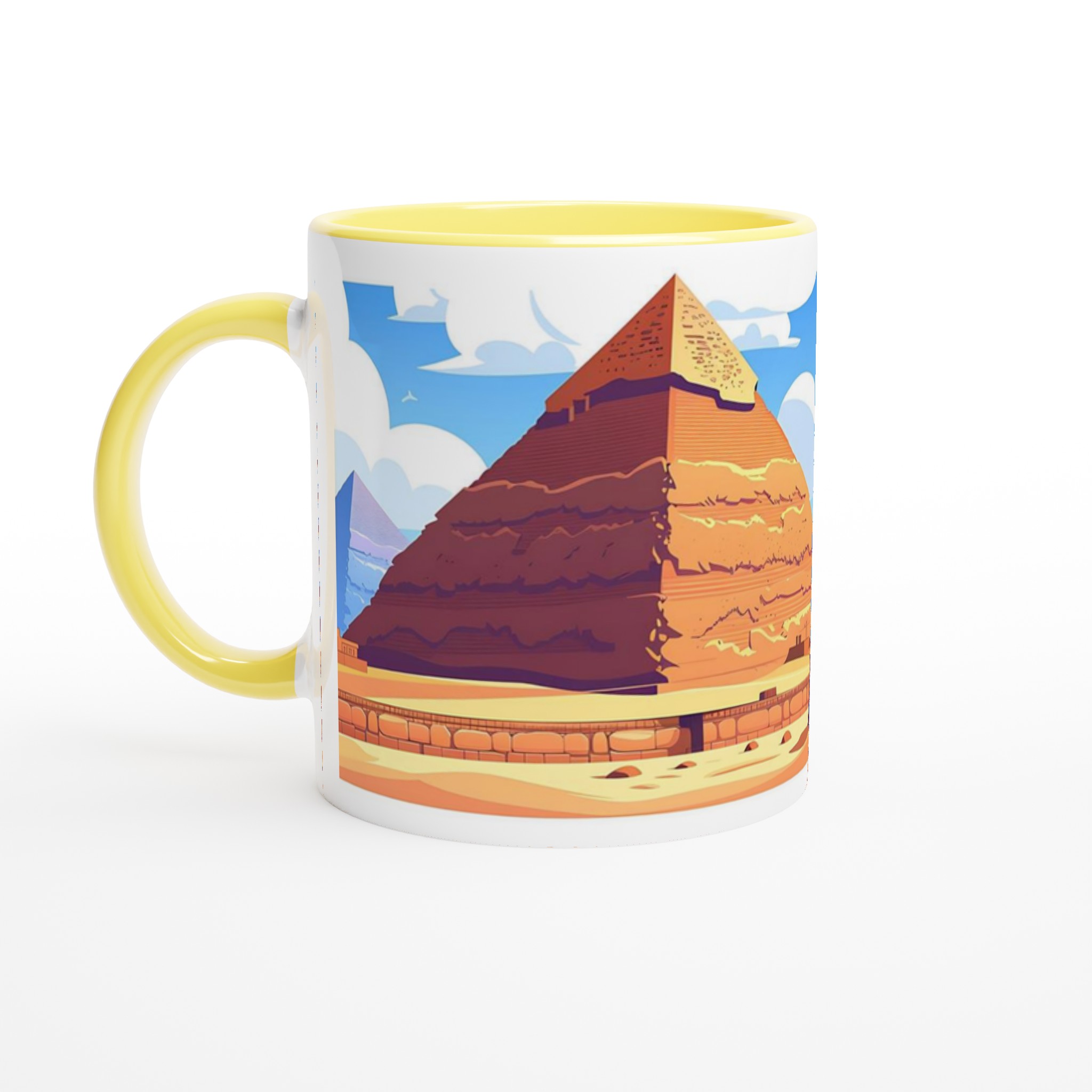 Egyptisk Pyramider & Sfinx Mugg - Klassisk Resedesign i Valfri Keramisk Färg 3 89c5d32c-d717-48b2-b48b-e366ee197597