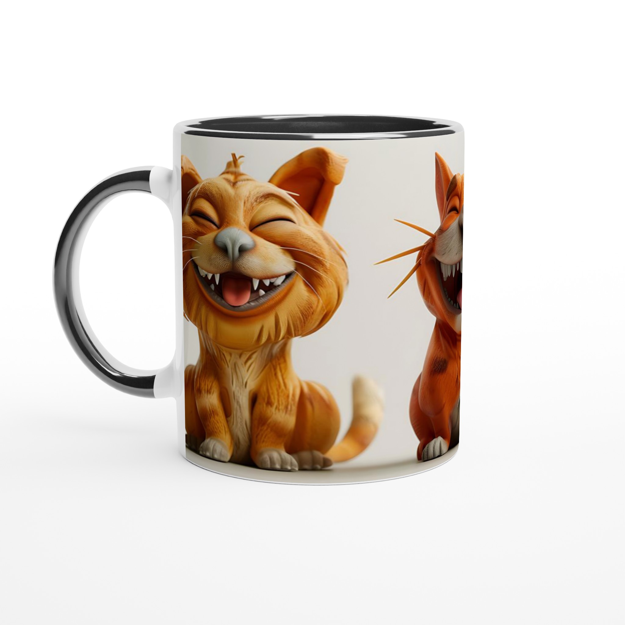 Skrattande Katt & Kanin 11oz Keramikmugg – Glädjefulla Djurmotiv i Valfri Färg! 4 89e0cff5-f1f9-4110-bf26-a6f1bccc44c9