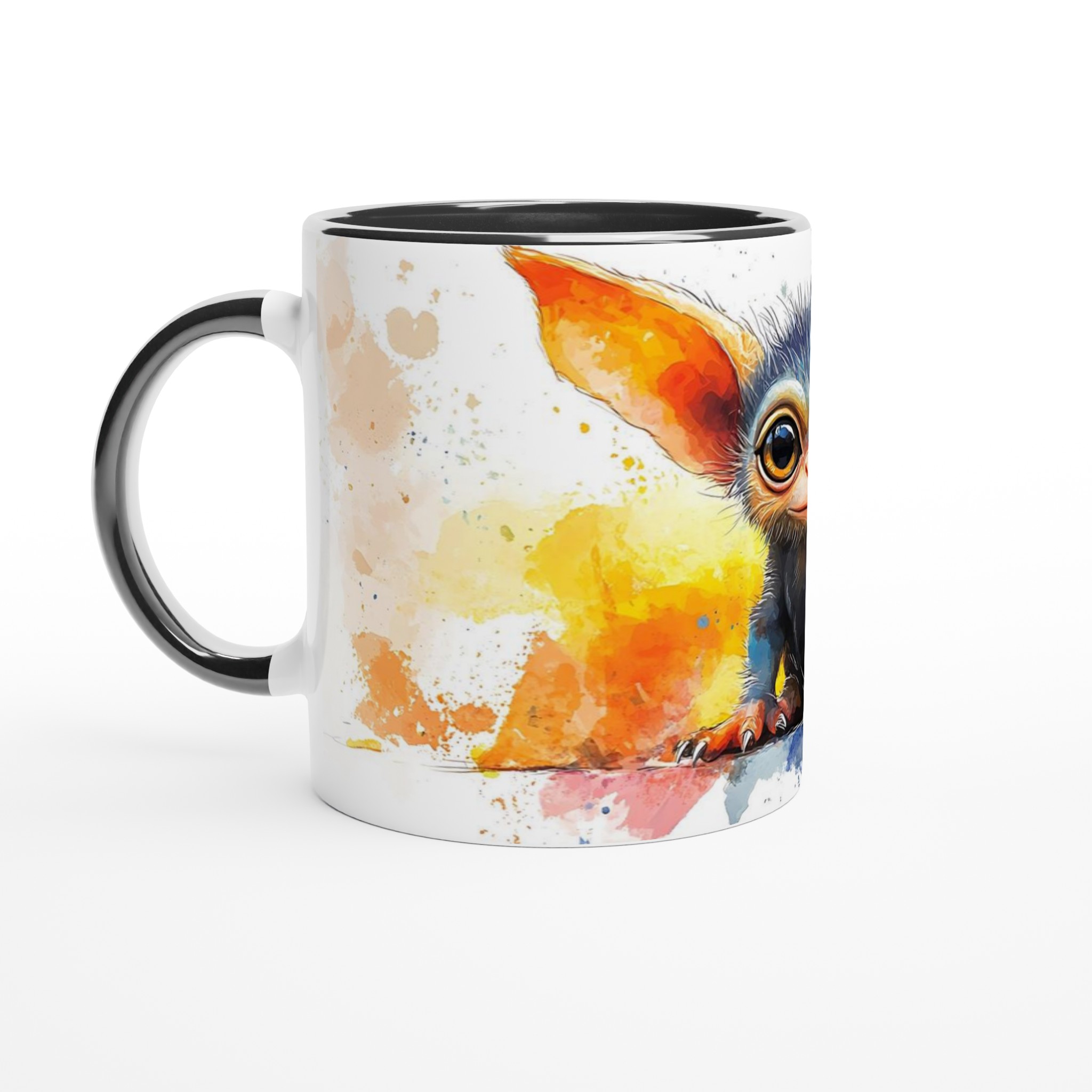 Magical Critter Akvarell Mugg – Vit 11oz Keramisk Mugg med Färgstarkt Tryck 4 89f089db-2d2d-4f55-8c0c-f732d99406a8