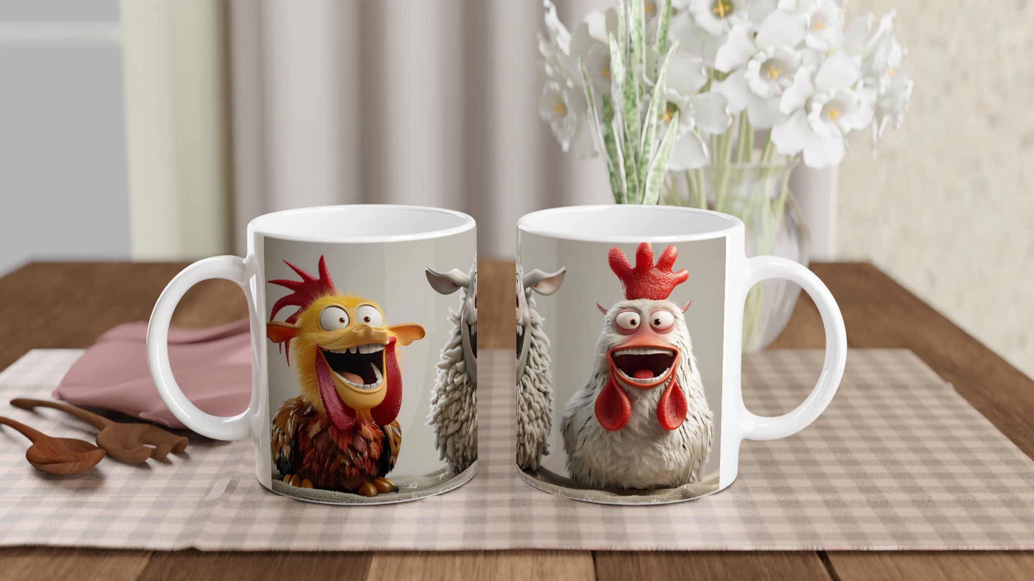 Glada Bondgårdsdjur Keramikmugg – En Skrattfest för Ditt Kaffe, Välj Din Favoritfärg! 11 8a3bd8e9-aff0-4677-a76a-ee80c627b852