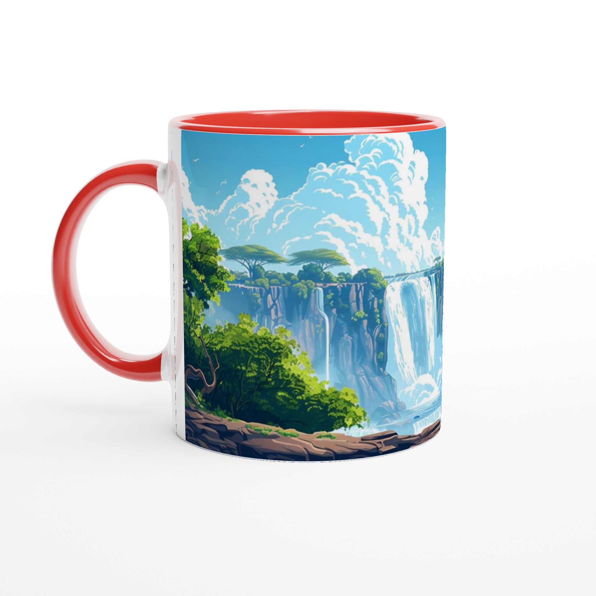 Tropiskt Vattenfall Kaffemugg - Levande Naturdesign i Flera Färger 5 8a60c40f-4207-4d07-8dd3-b4ba2366dffd