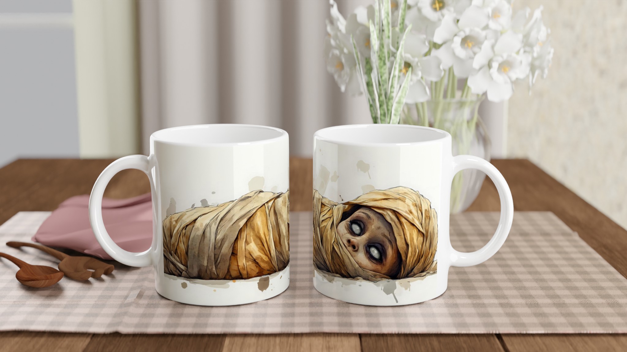 Mummy Baby Mugg – Unik Konstdesign på 11oz Keramikmugg, Välj din färg 10 8a9acb31-5a23-4c43-9cf4-33c8d4674c7e