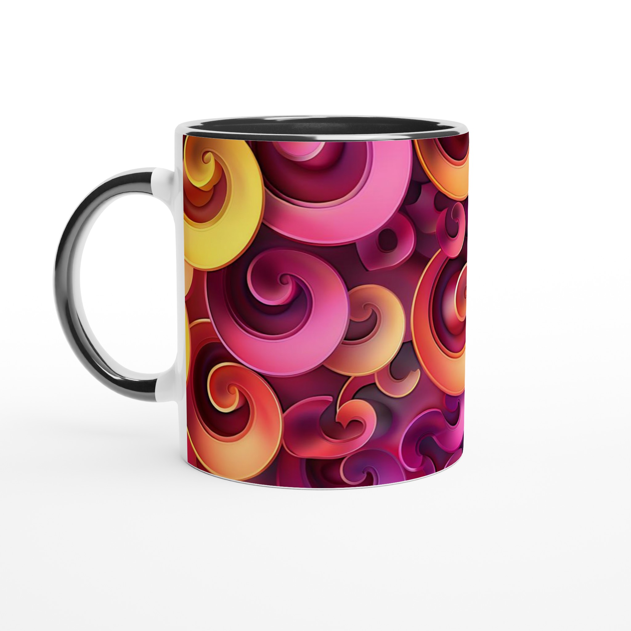 Abstrakt Virvel Mugg – Personlig 11oz Keramikmugg i ditt Val av Sju Livliga Färger 4 8aaf4462-31b4-49d2-8881-31cbf9a85912