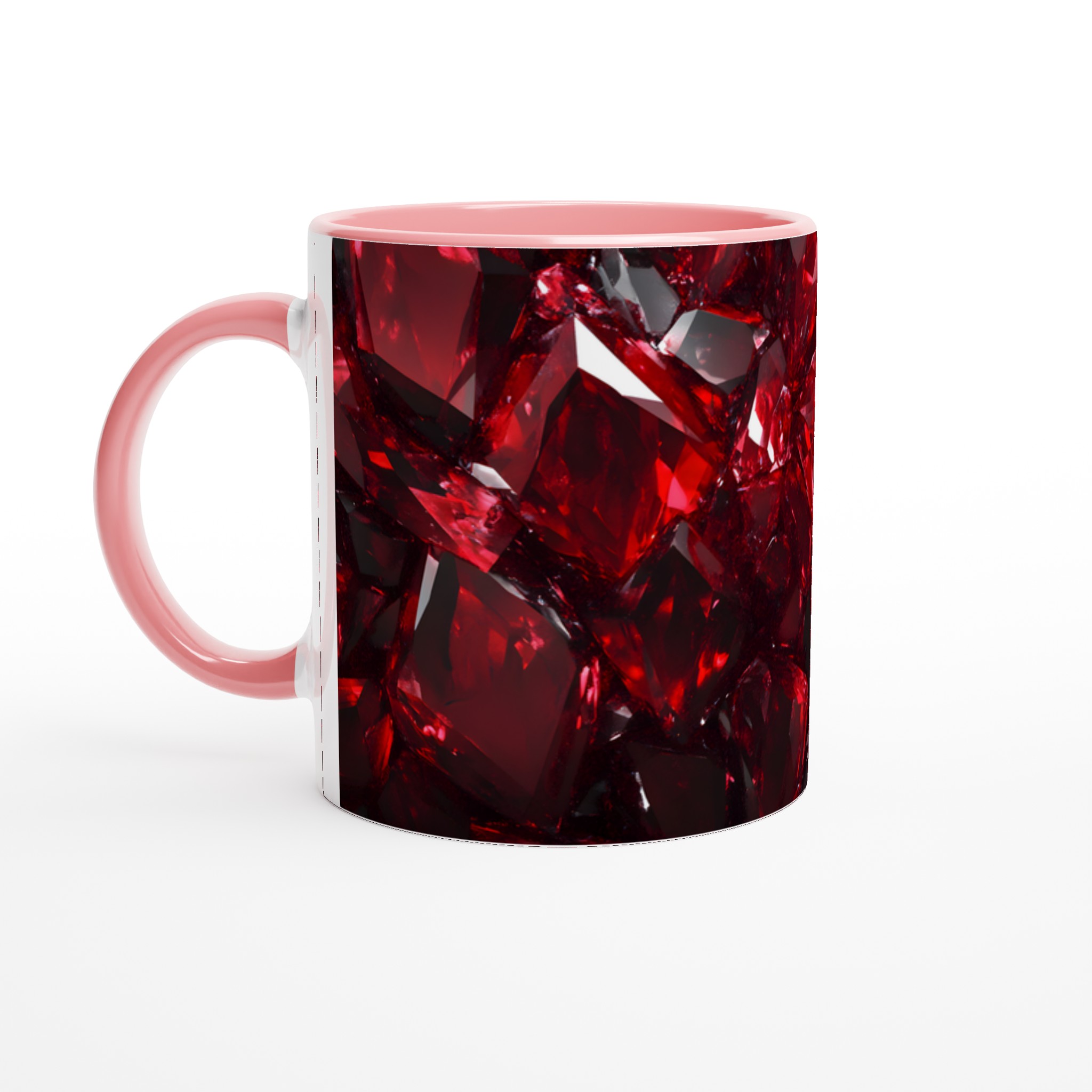 Rubinröd Fasetterad 11oz Keramisk Mugg – Geometrisk Elegans för Din Kaffestund 6 8ad57062-9345-46ee-9947-941ea9de82c2