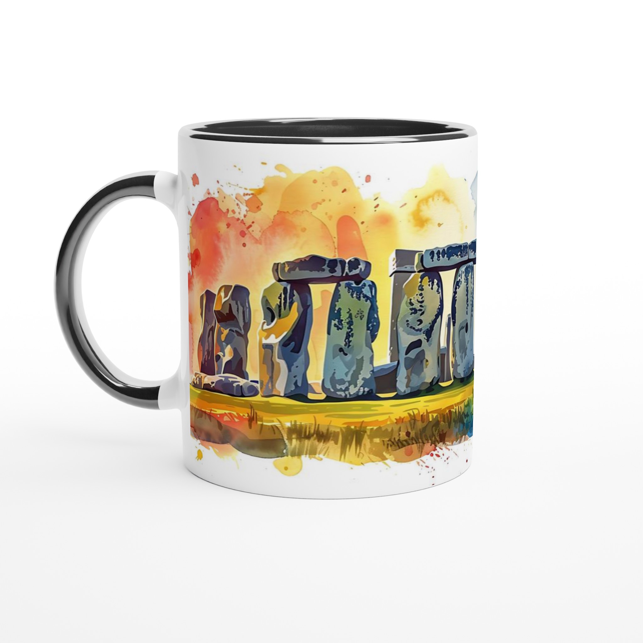 Stonehenge Watercolor Mugg – Konstig Inspirerad Design i 7 Färgglada Nyanser 4 8af15f35-34d9-4d17-8290-95c8d092ad83