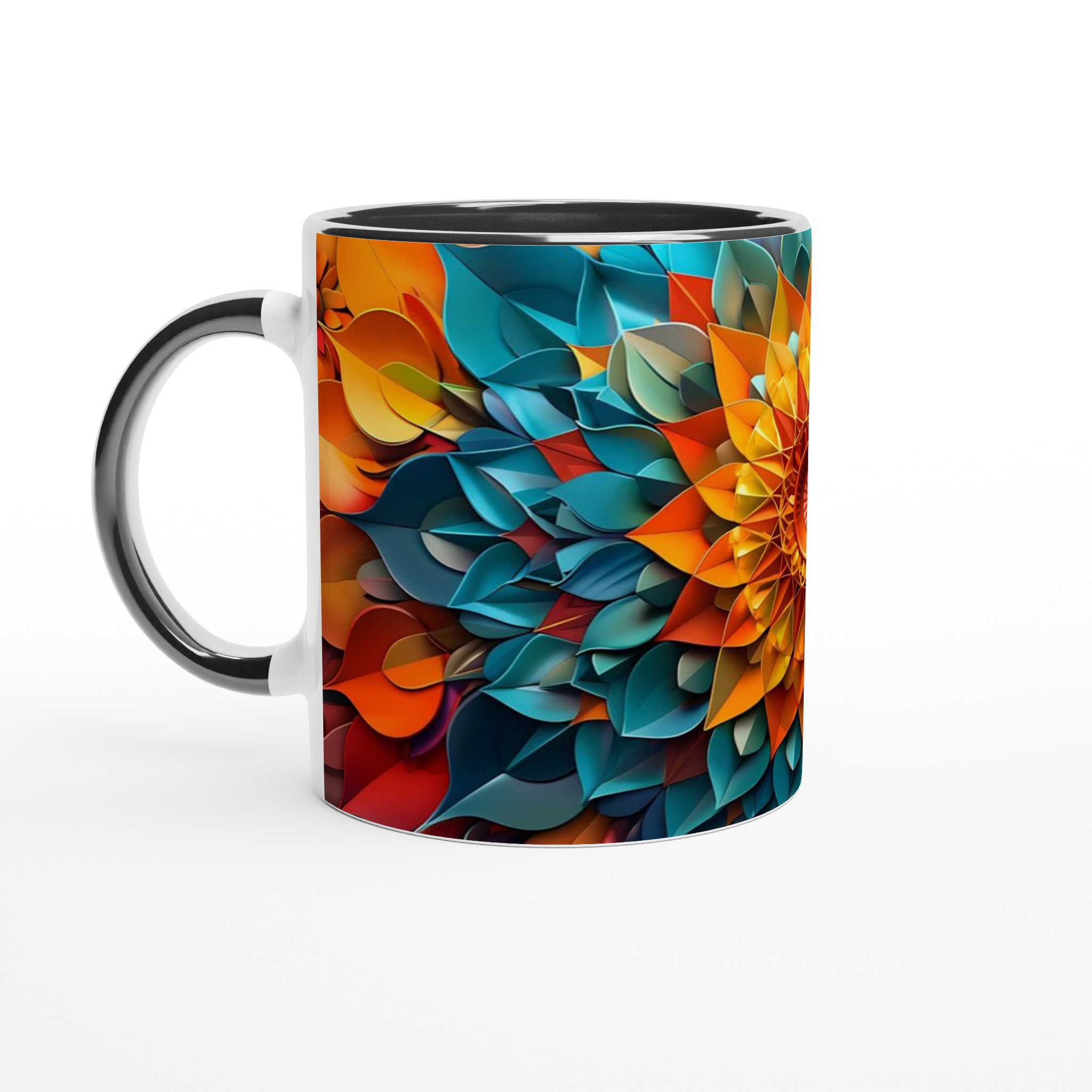 Abstrakt Mandala Keramikmugg - 11oz, Välj mellan 7 levande färger för din favoritmugg! 4 8b10c375-83c5-4fd8-9a84-d536cfe8f69b