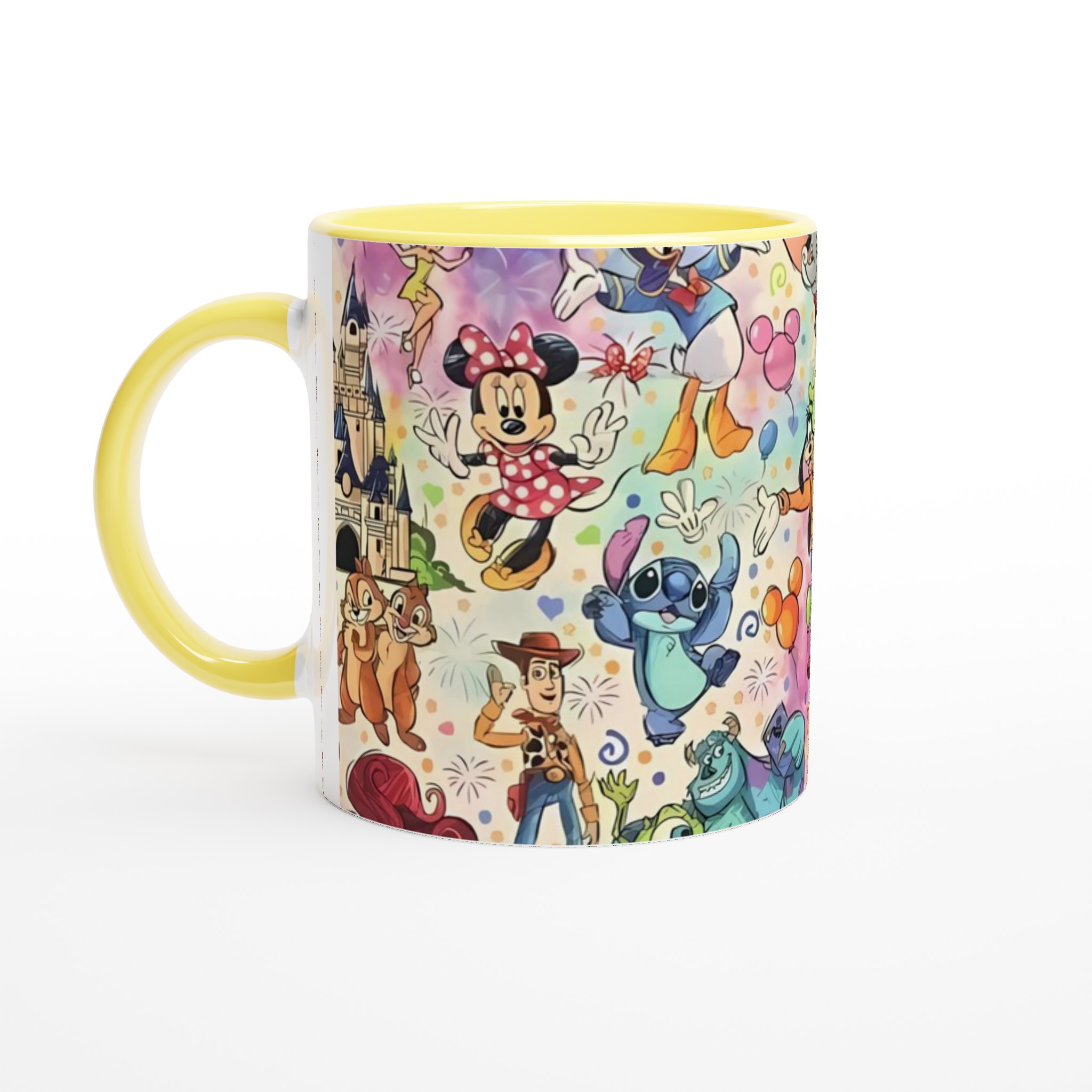 Vit 11oz keramisk mugg med lekfulla Disney-ikoner i livfulla färger 3 8b67d54c-3f69-4dcc-be14-97c86c1f2e65