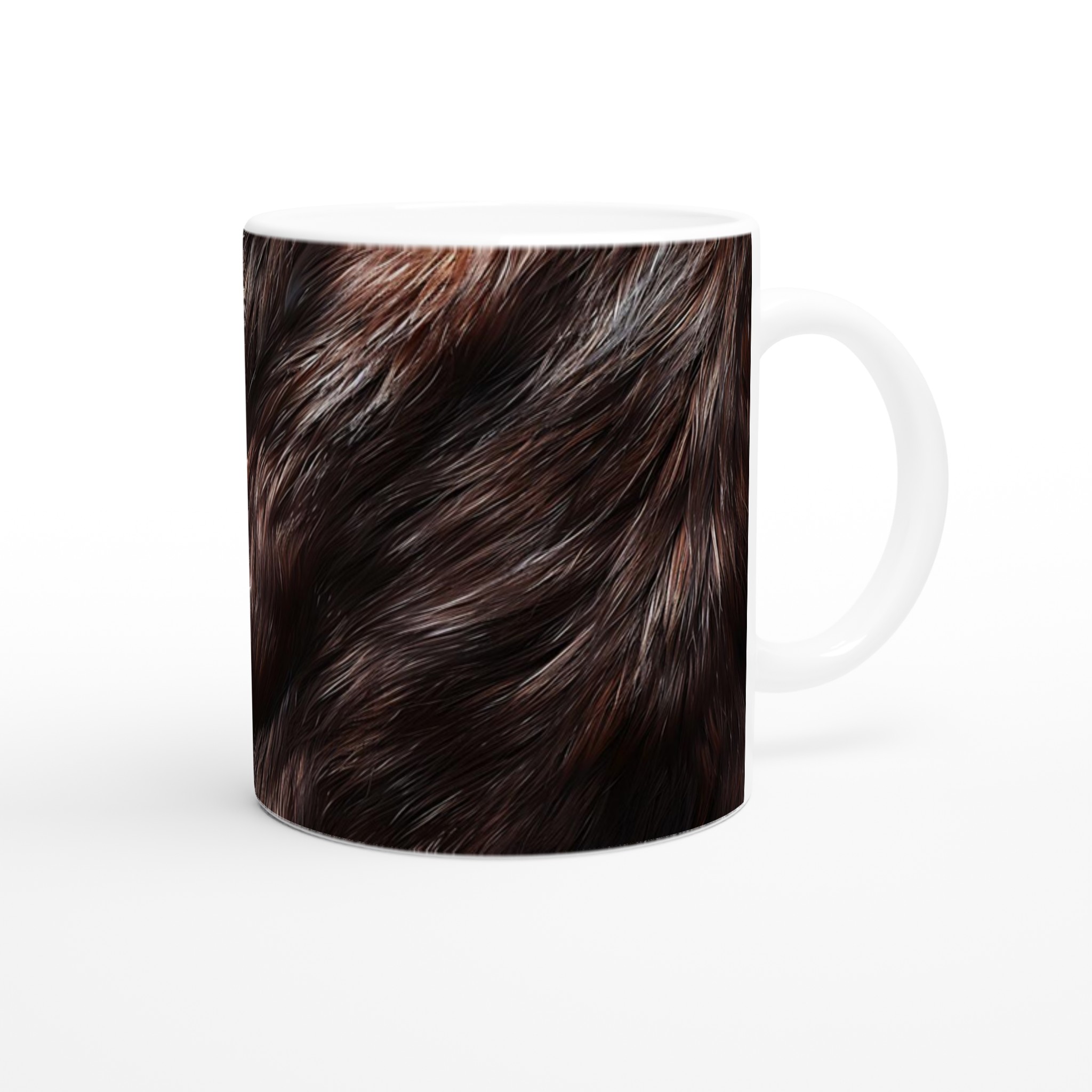 Vit 11oz keramisk mugg med varm, levande pälsdesign i flera färger 9 8ba8c34b-3bf4-4488-834c-52e4c3879bad