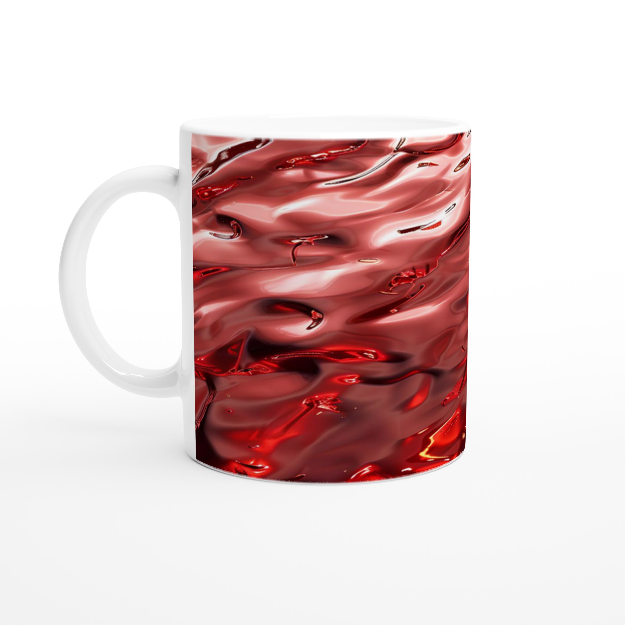 Abstrakt Röd Känsla 11oz Keramisk Mugg – Ge Din Kaffestund En Konstnärlig Touch, Välj Din Färg! 1 8bd6847b-0993-48fe-ae78-7451ca9b51ed